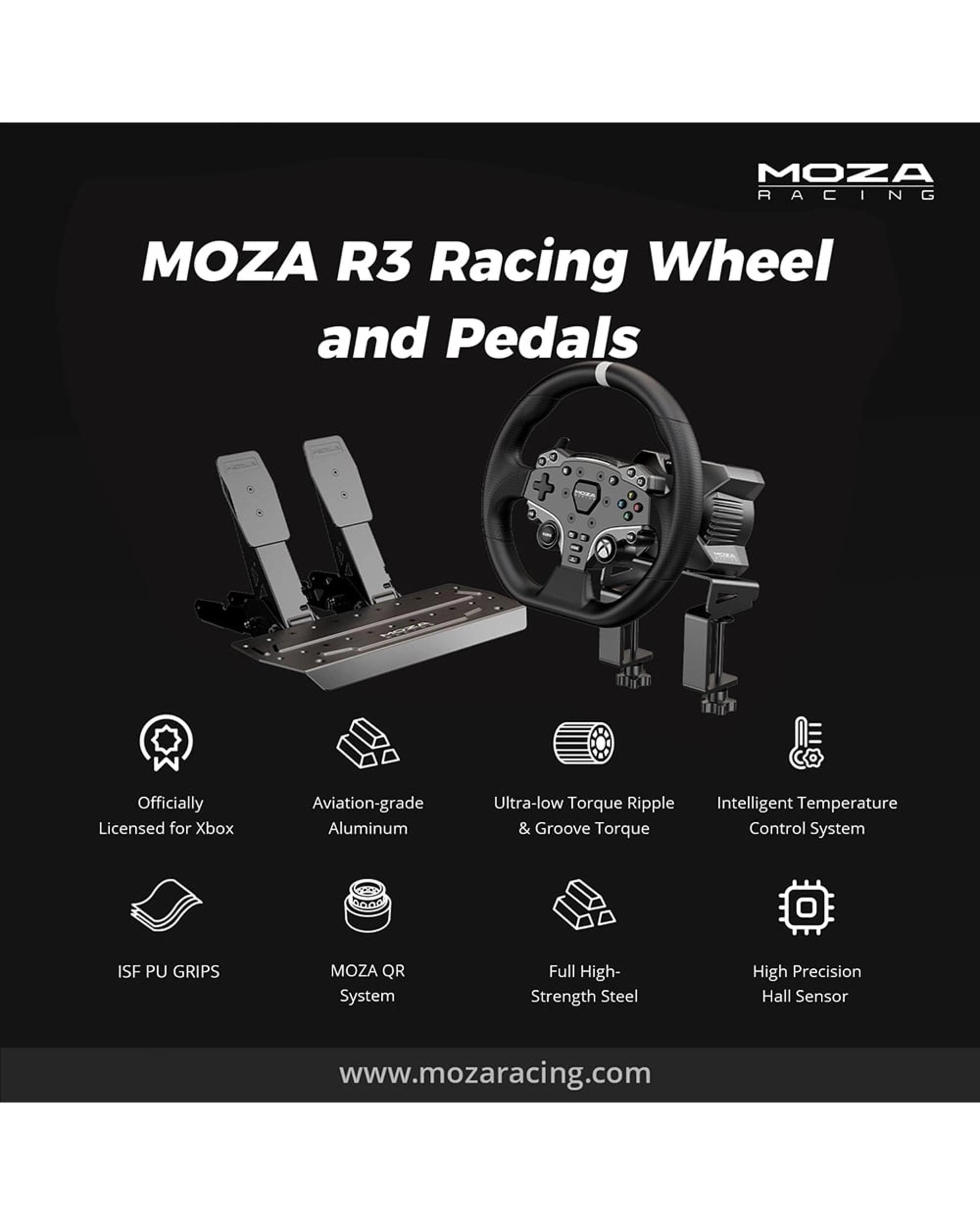 2 MOZA Racing R3 Bundle for Xbox / PC - Black, 2 of 10
