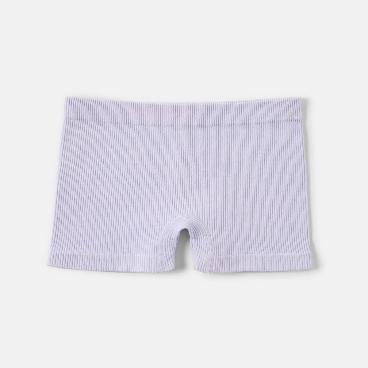 3 2 Pack Rib Seamfree Shortie PURPLE GREY MARLE, 3 of 4
