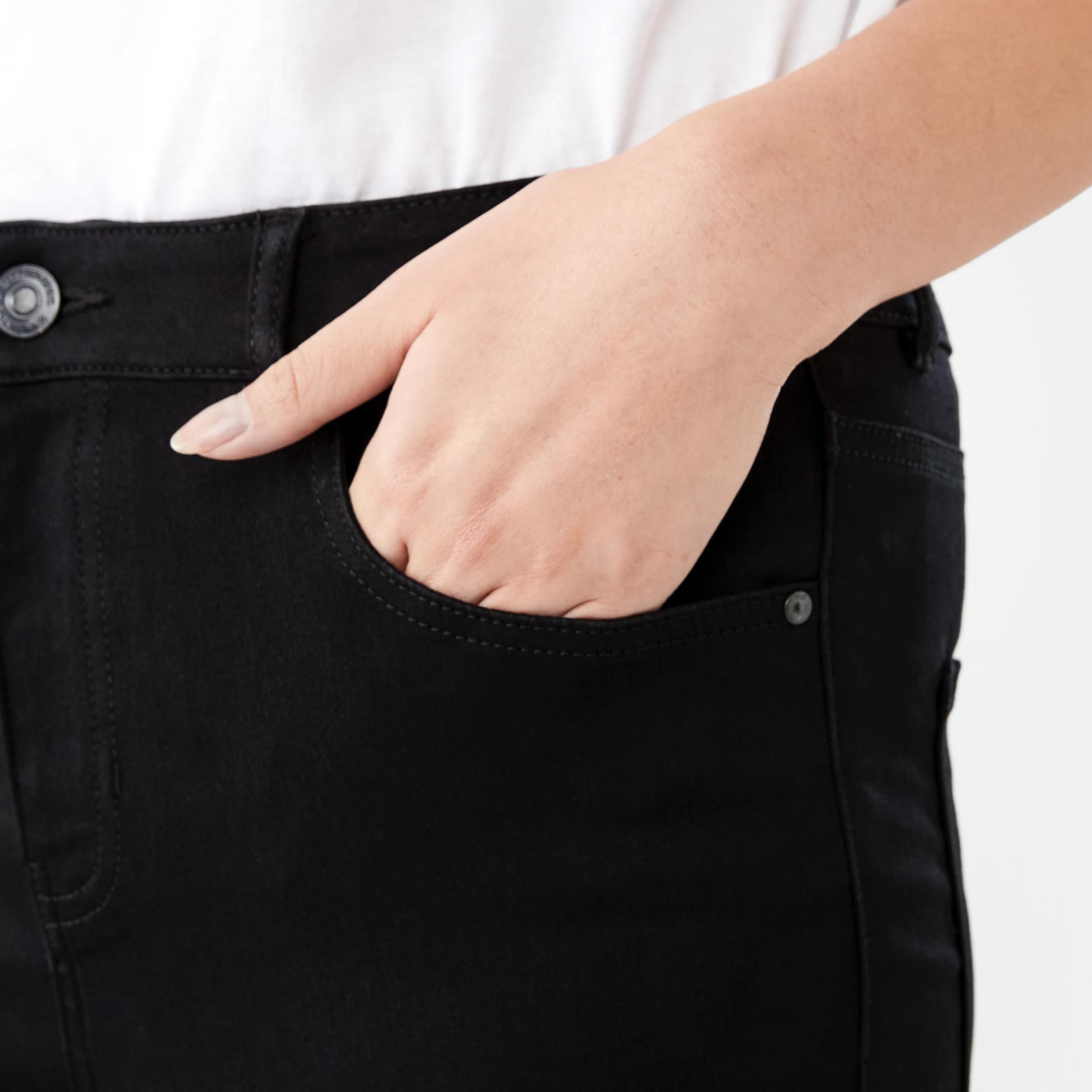 6 Soft Touch High Rise Jeans BLACK WASH, 6 of 9
