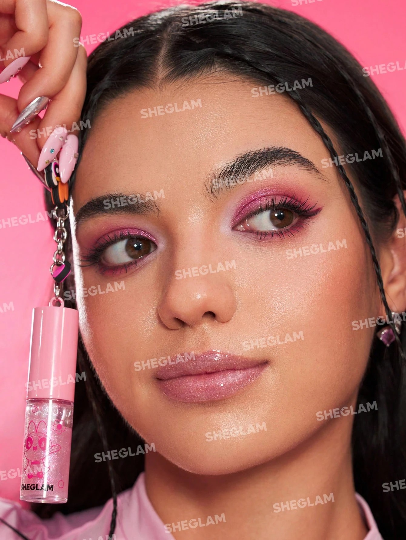 4 The Powerpuff Girls x SHEGLAM Super Trio Lip Gloss - Blossom, 4 of 7