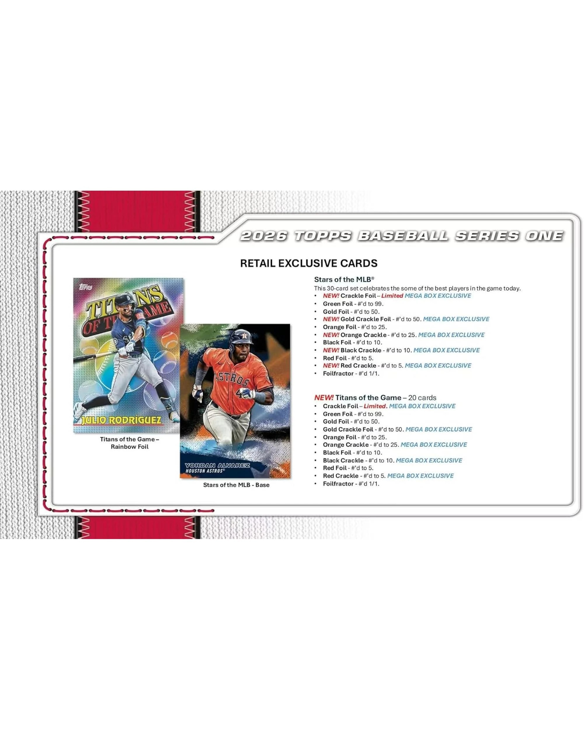 7 Topps 2026 MLB Series 1 Baseball Mega Box, 7 of 9