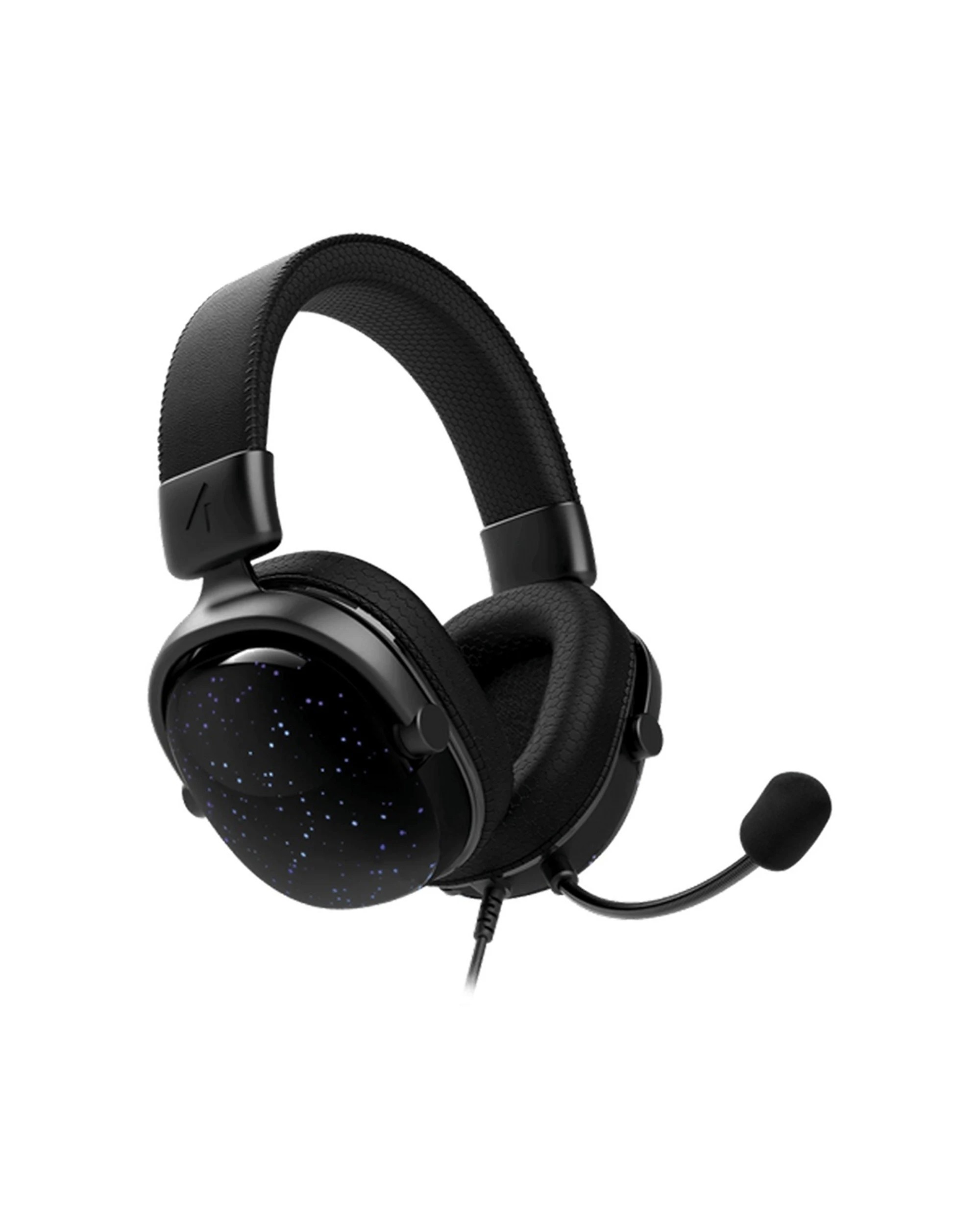 1 4Gamers Radar Gaming Headset Wired 3.5mm Over Ear Multiformat Mic Light-Up - Black, 1 of 4