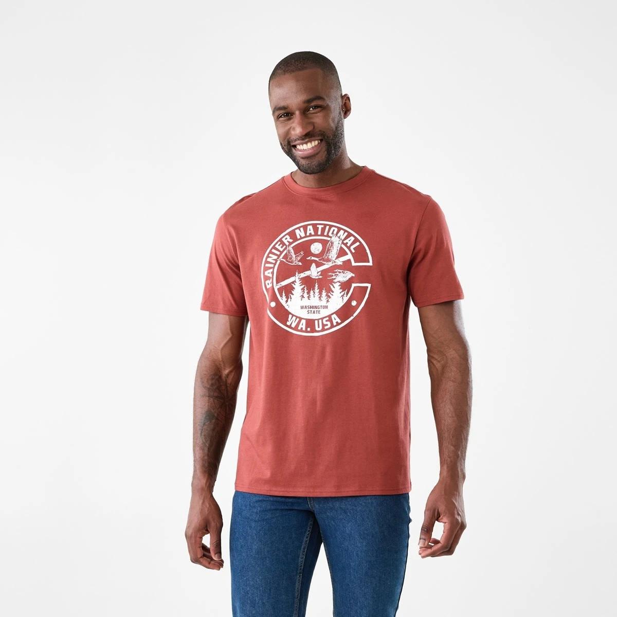 1 Print T-shirt Red Nutmeg, 1 of 5