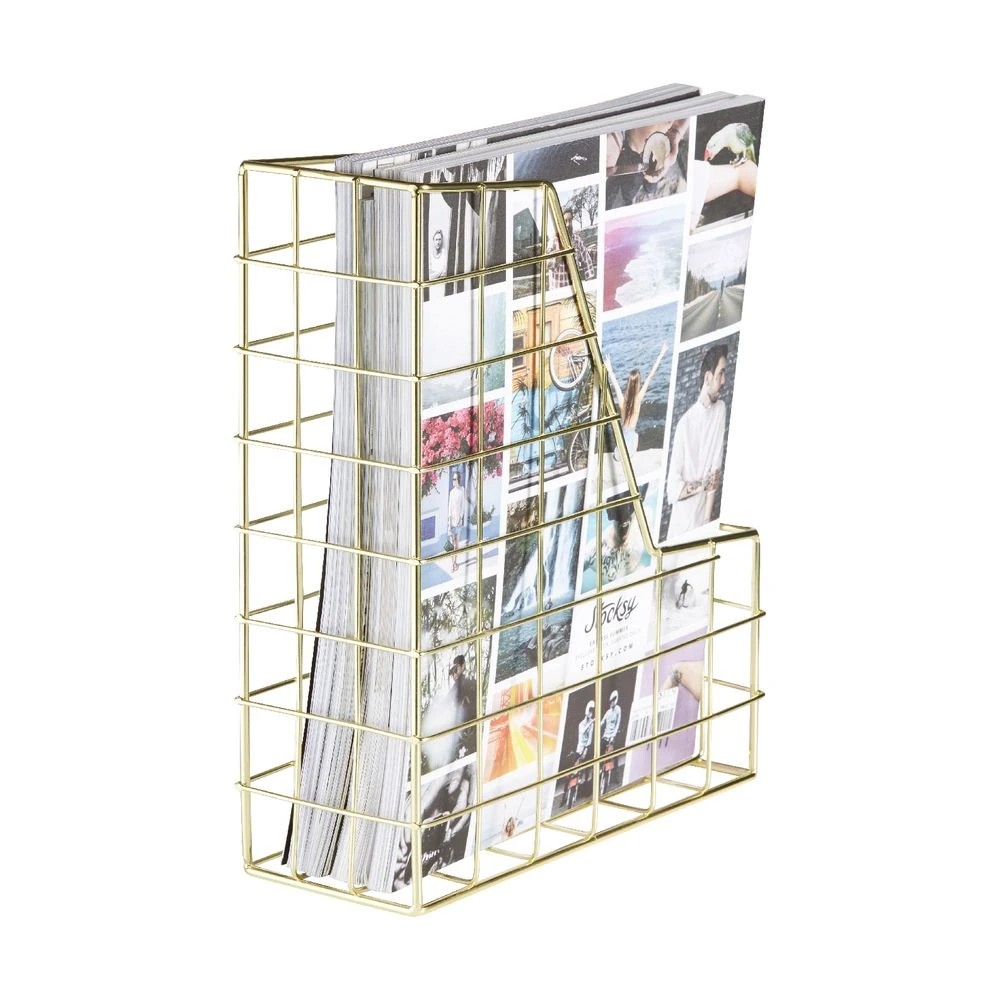 4 Otto Wire Magazine File Gold, 4 of 5