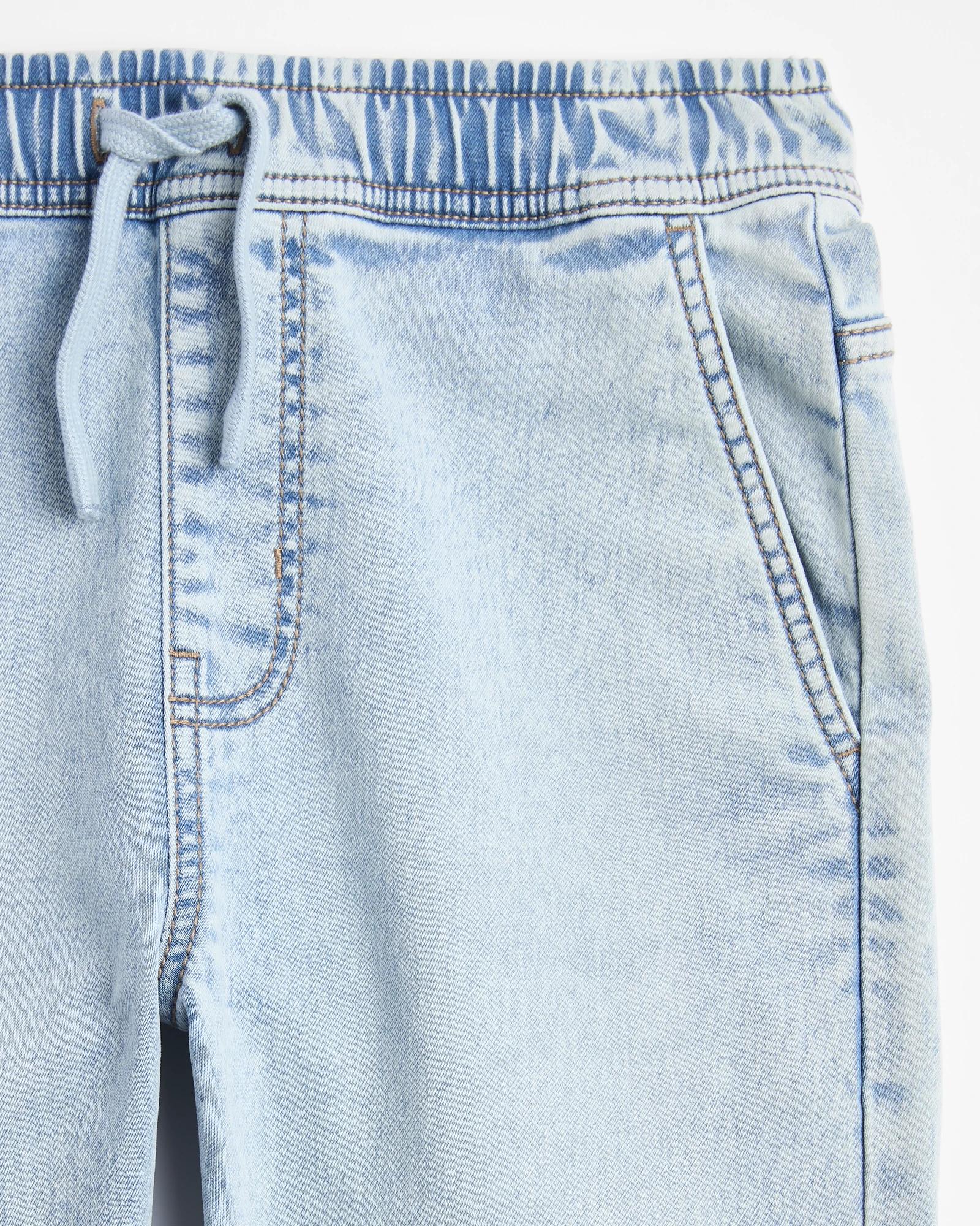 2 Target Pull On Denim Shorts LIGHT WASH, 2 of 3