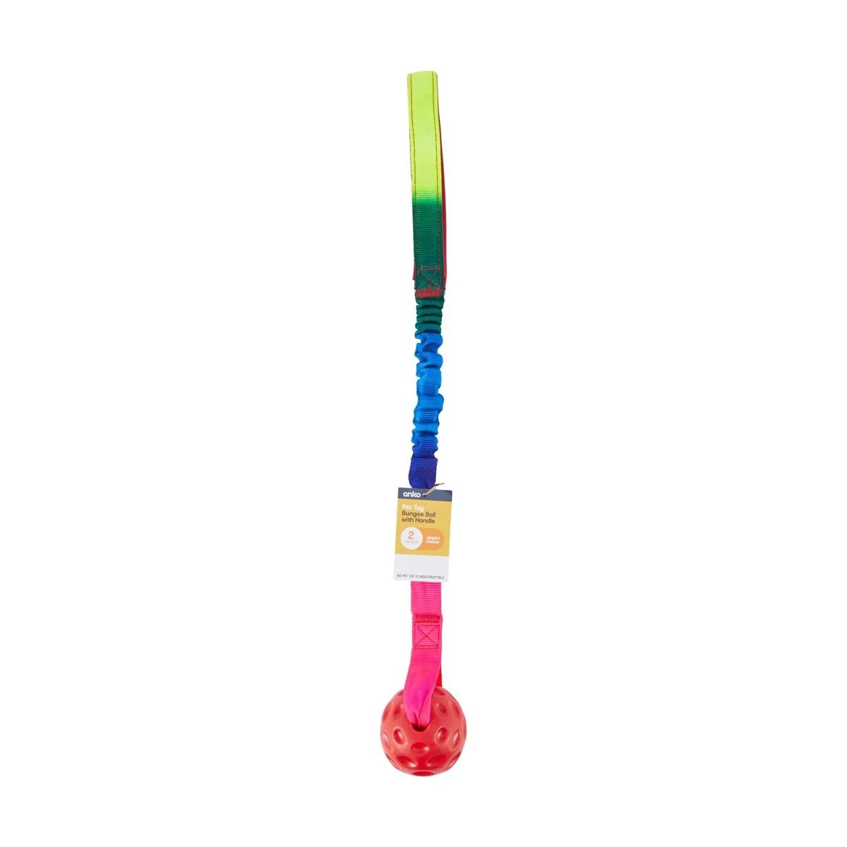 4 Pet Toy Bungee Ball with Handle, 4 of 4