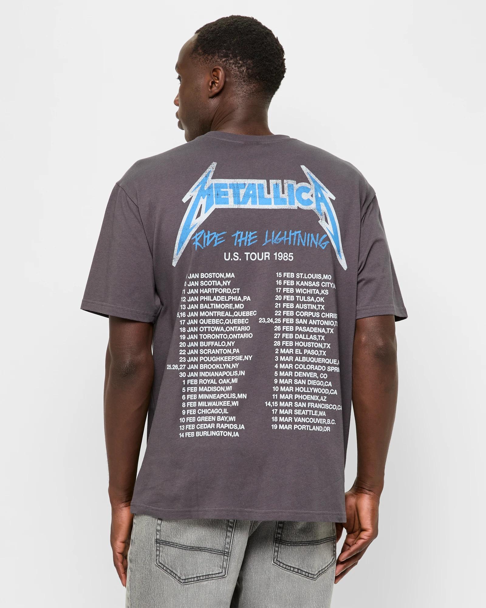 4 Licensed Metallica Tour T-shirt BLACK, 4 of 7