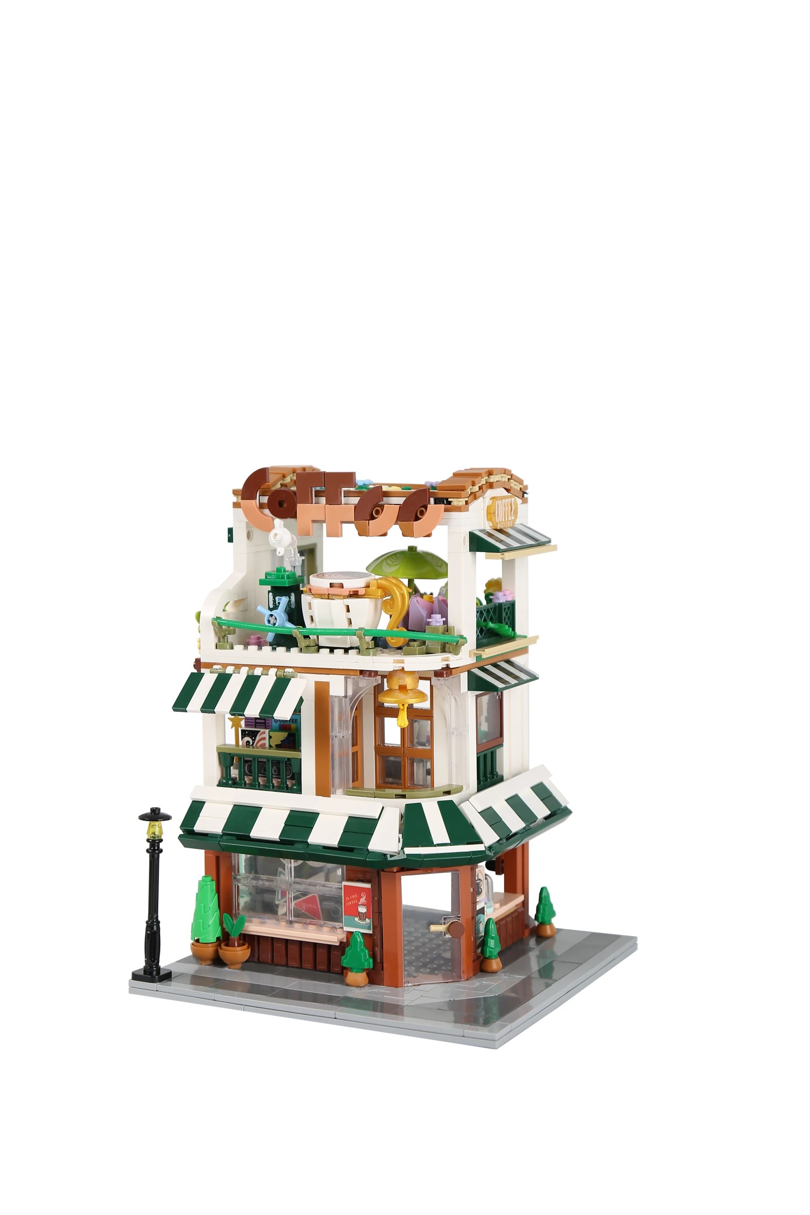 3 1075 Piece Mini Blocks Building Series: Coffee Shop, 3 of 7
