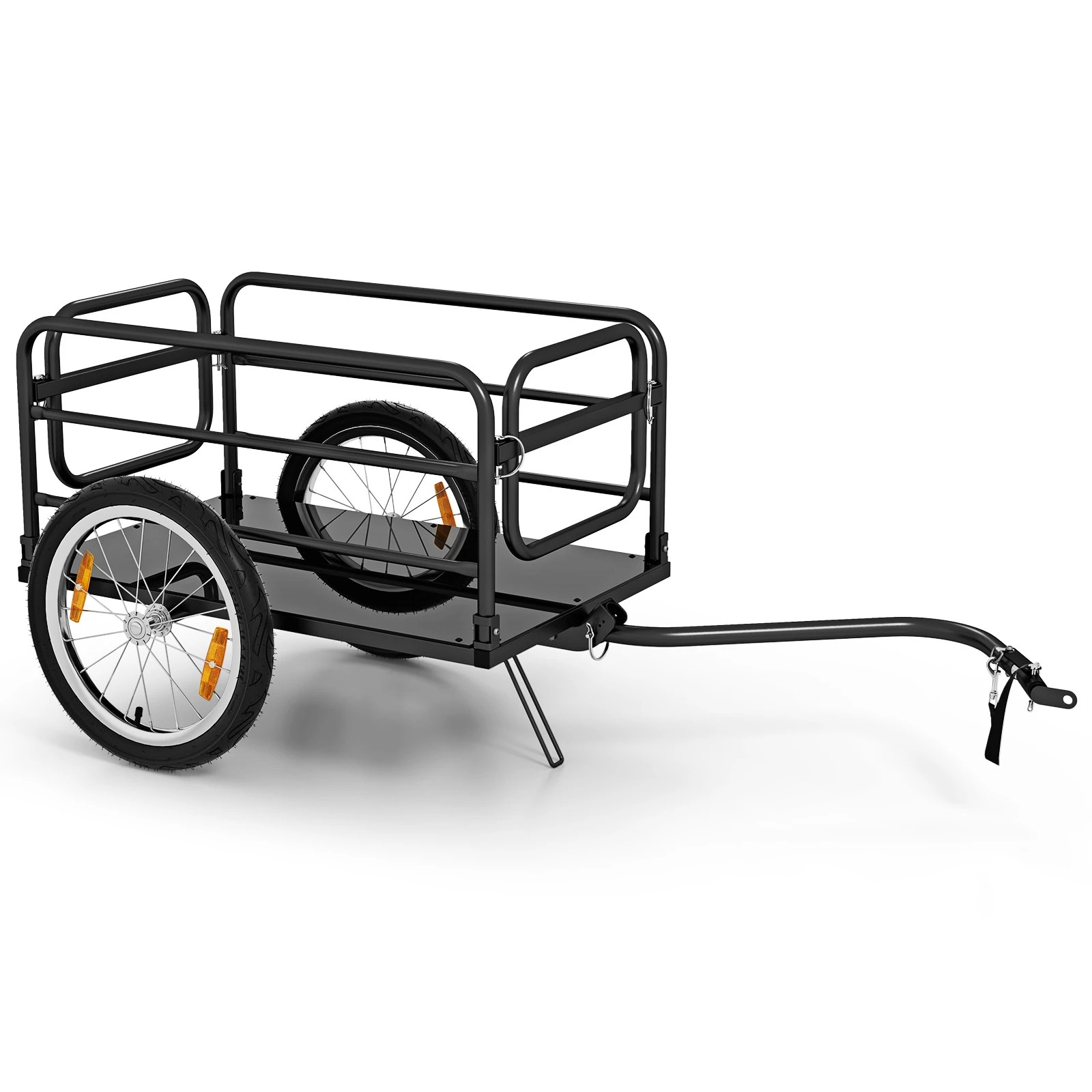 1 Costway Bike Cargo Trailer Bicycle Trailer w/Foldable Frame Utility Luggage Cargo Trailer, 1 of 3