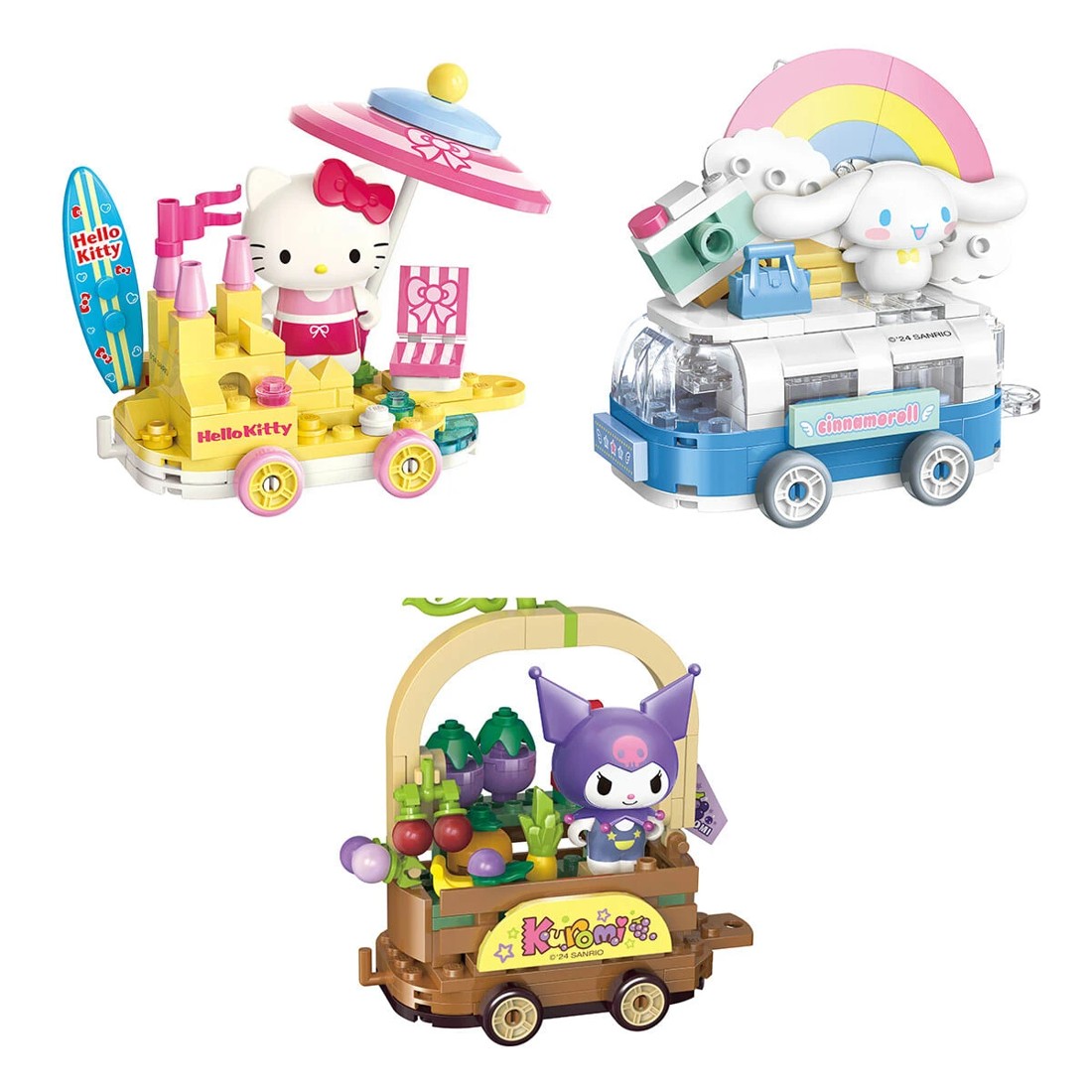 2 Keepplay Hello Kitty Sanrio Characters & Vehicle Playset - Assorted, 2 of 7
