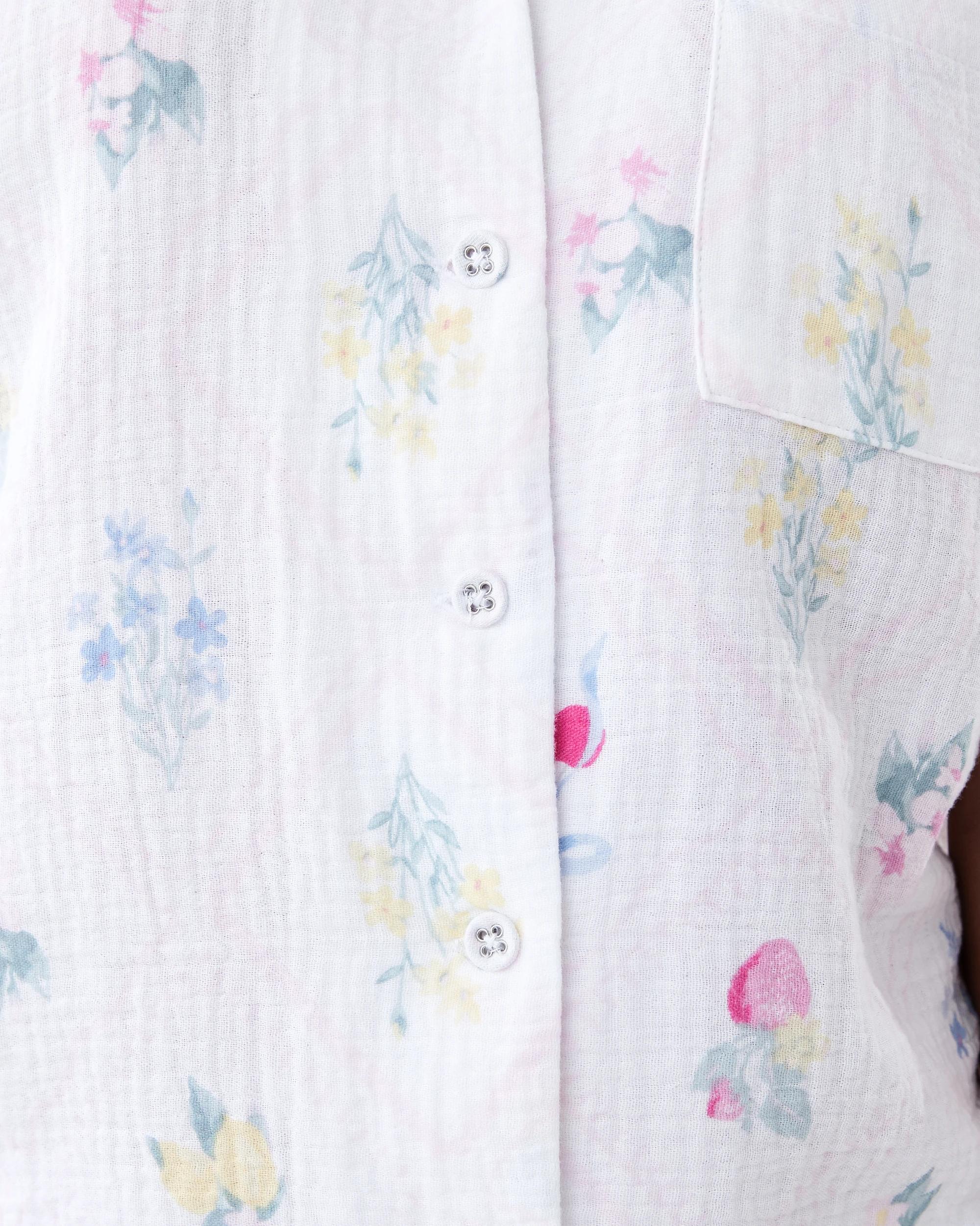 6 Short Sleeve Woven Pyjama Set PATCHWORK FRUIT, 6 of 9