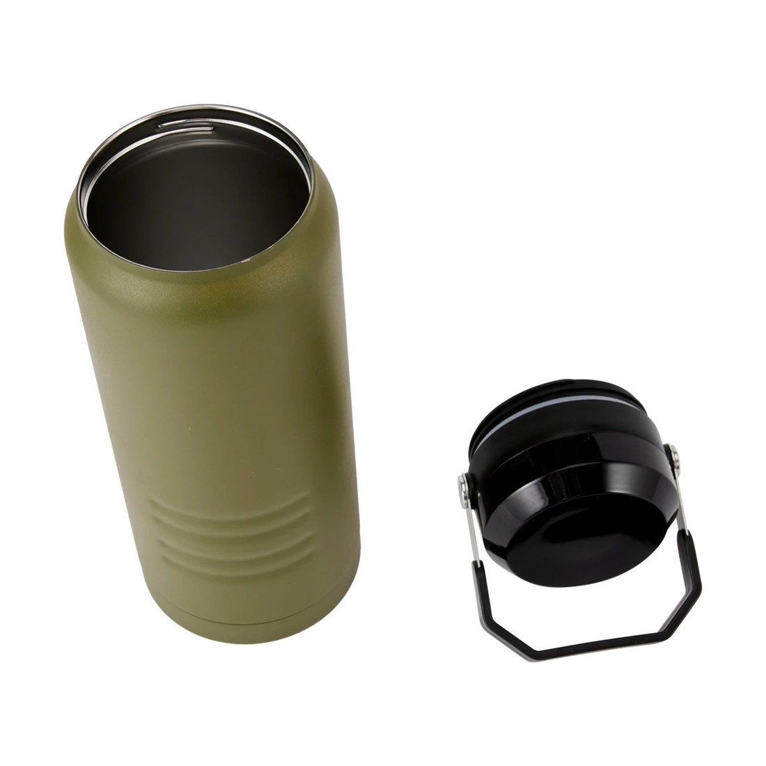 4 2L Khaki Stainless Steel Top Handle Drink Bottle, 4 of 6