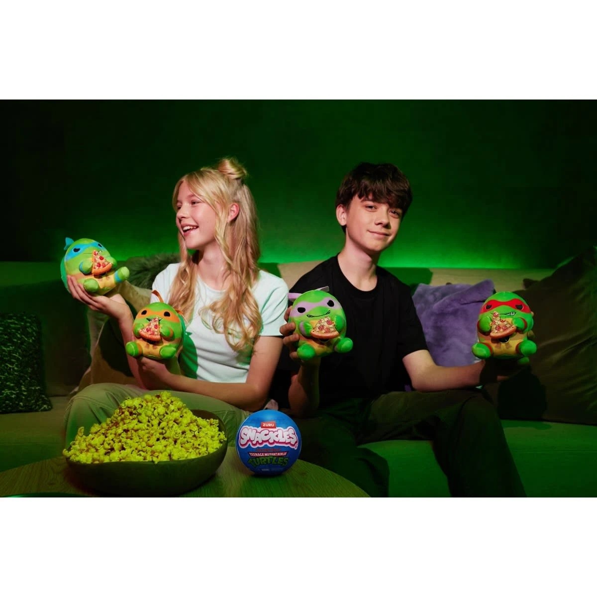 6 13cm Zuru Snackles Nickelodeon Teenage Mutant Ninja Turtles Edition Plush Toy - Assorted, 6 of 8