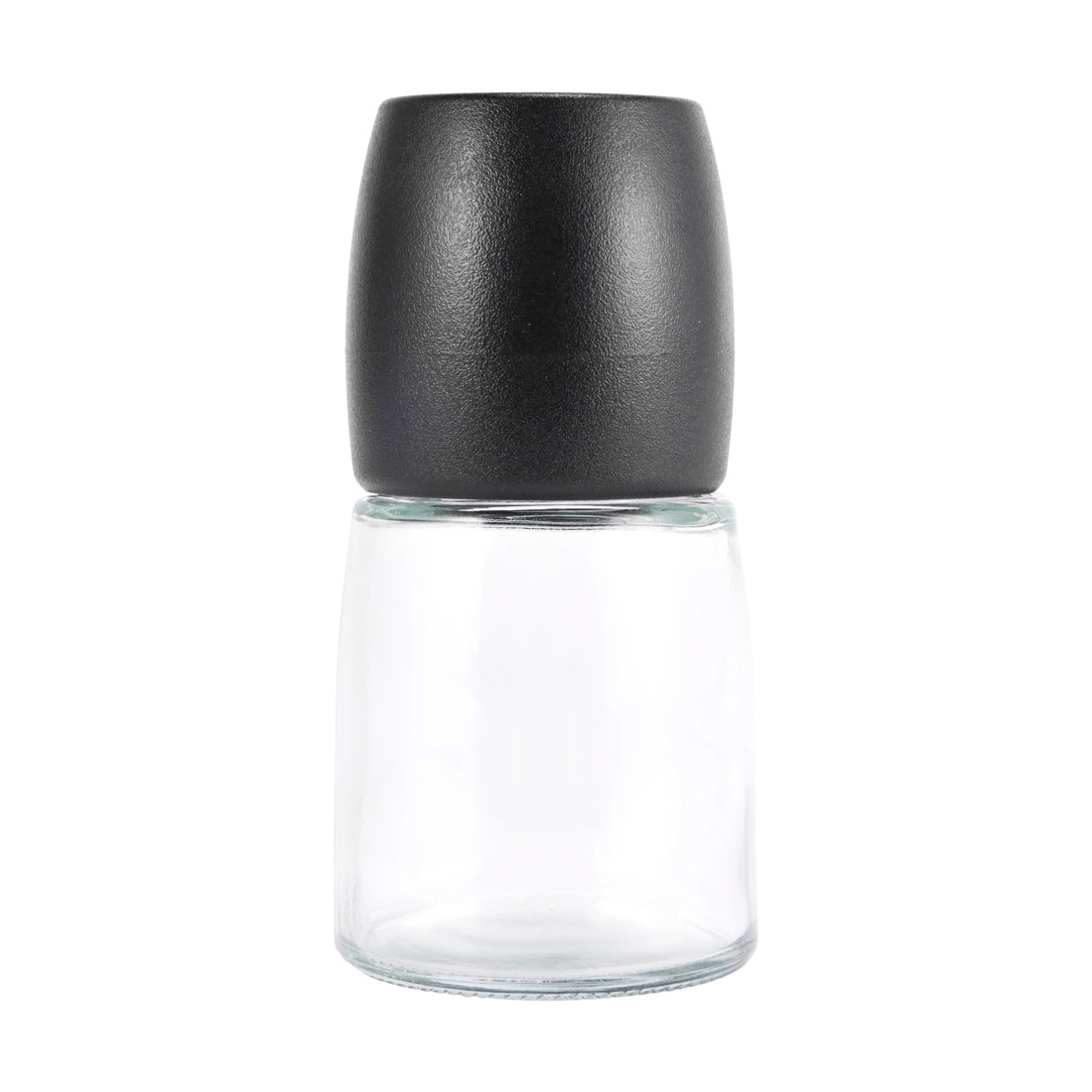 1 Black Glass Salt & Pepper Grinder, 1 of 6
