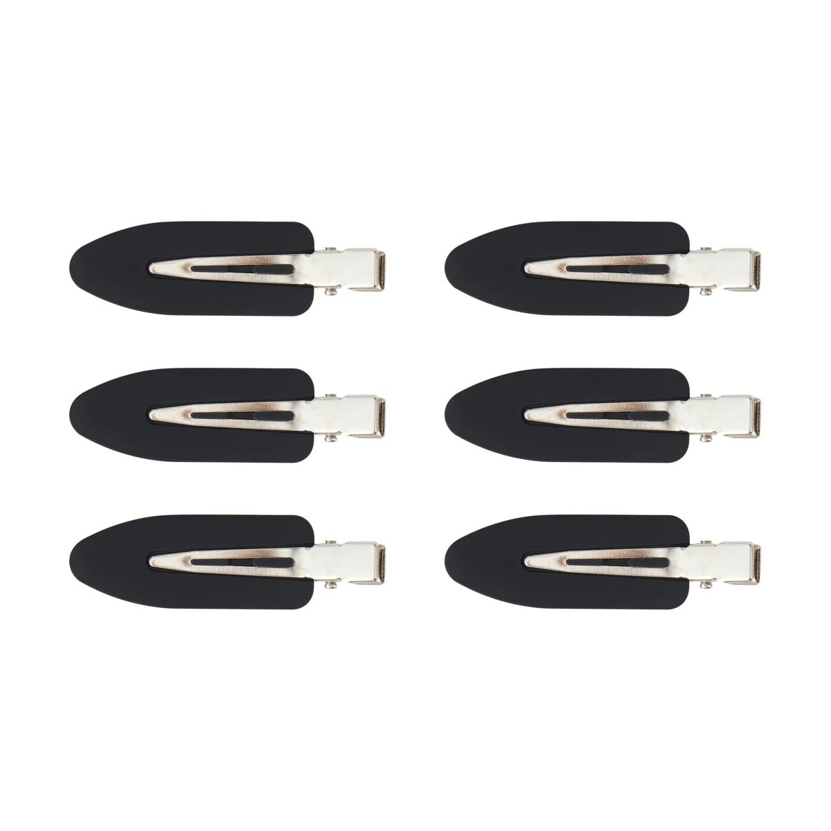 1 OXX Haircare 6 Piece Black No Crease Hair Clips, 1 of 3