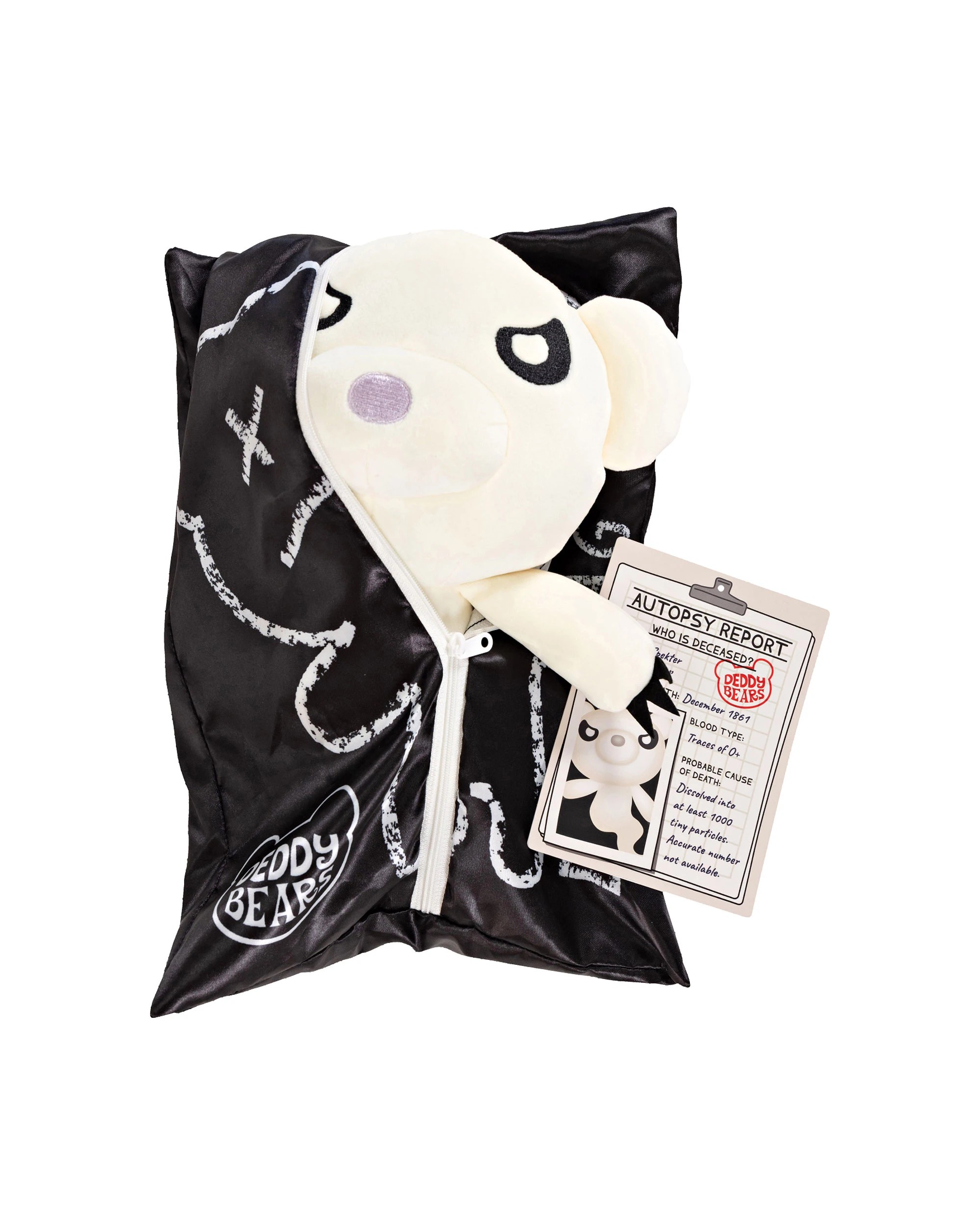 1 Deddy Bears - Spekter Halloween Bear in Bag, Plush Toy, White, 30cm (Height) - White, 1 of 4