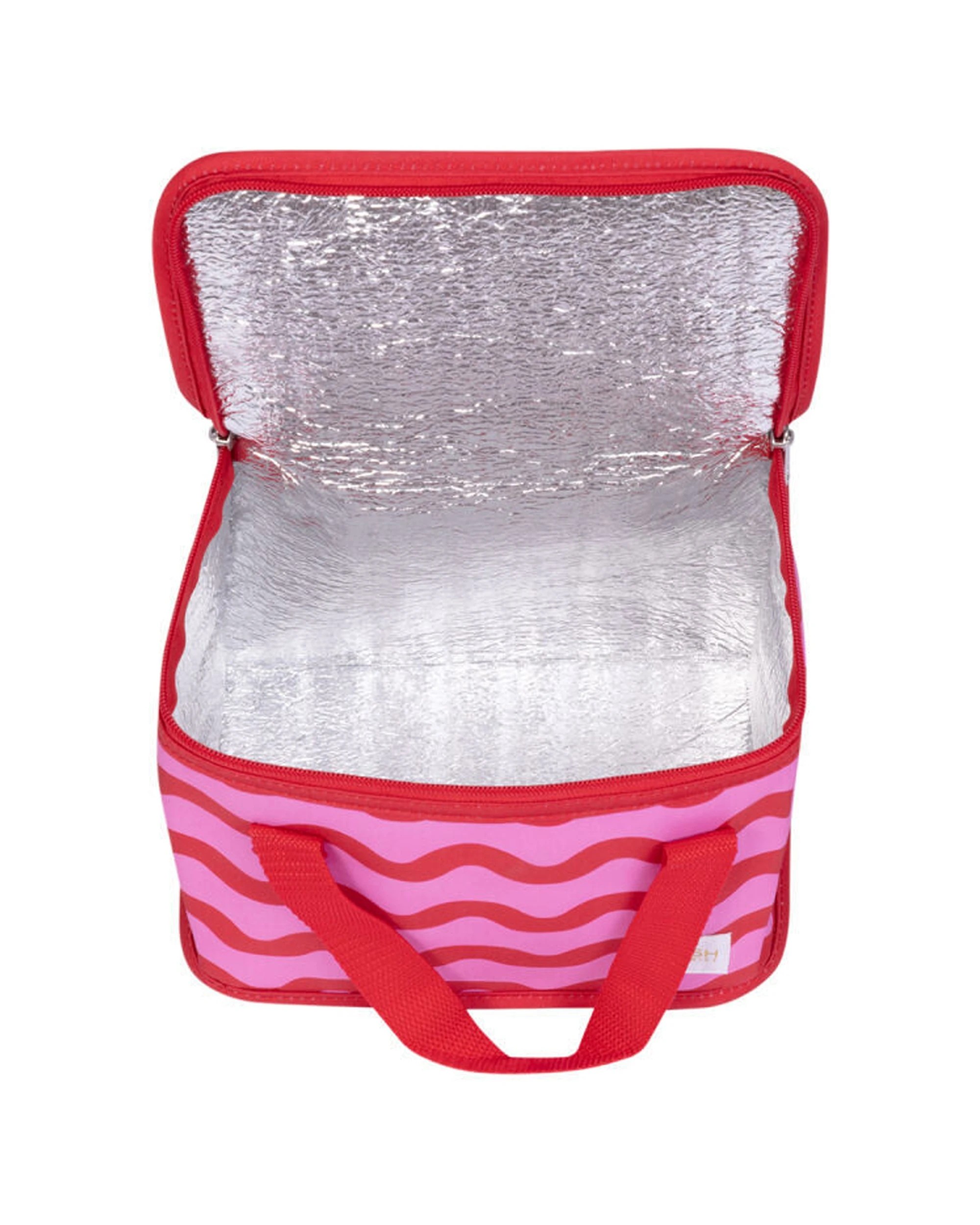 5 Splosh 2PK Summer Waves Insulated Soft Lunch Bag Food & Drink Storage 24x17cm - Pink, 5 of 6