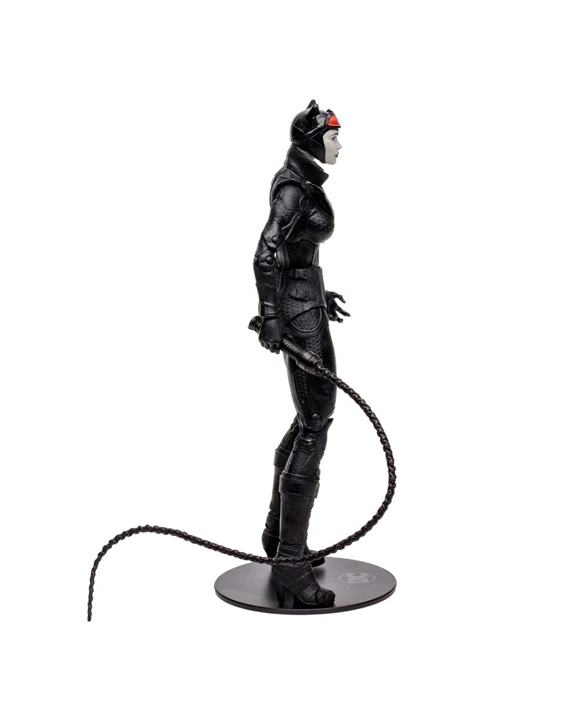 3 DC Comics - Batman: Arkham City - Catwoman 7" Action Figure (Black & White), 3 of 5