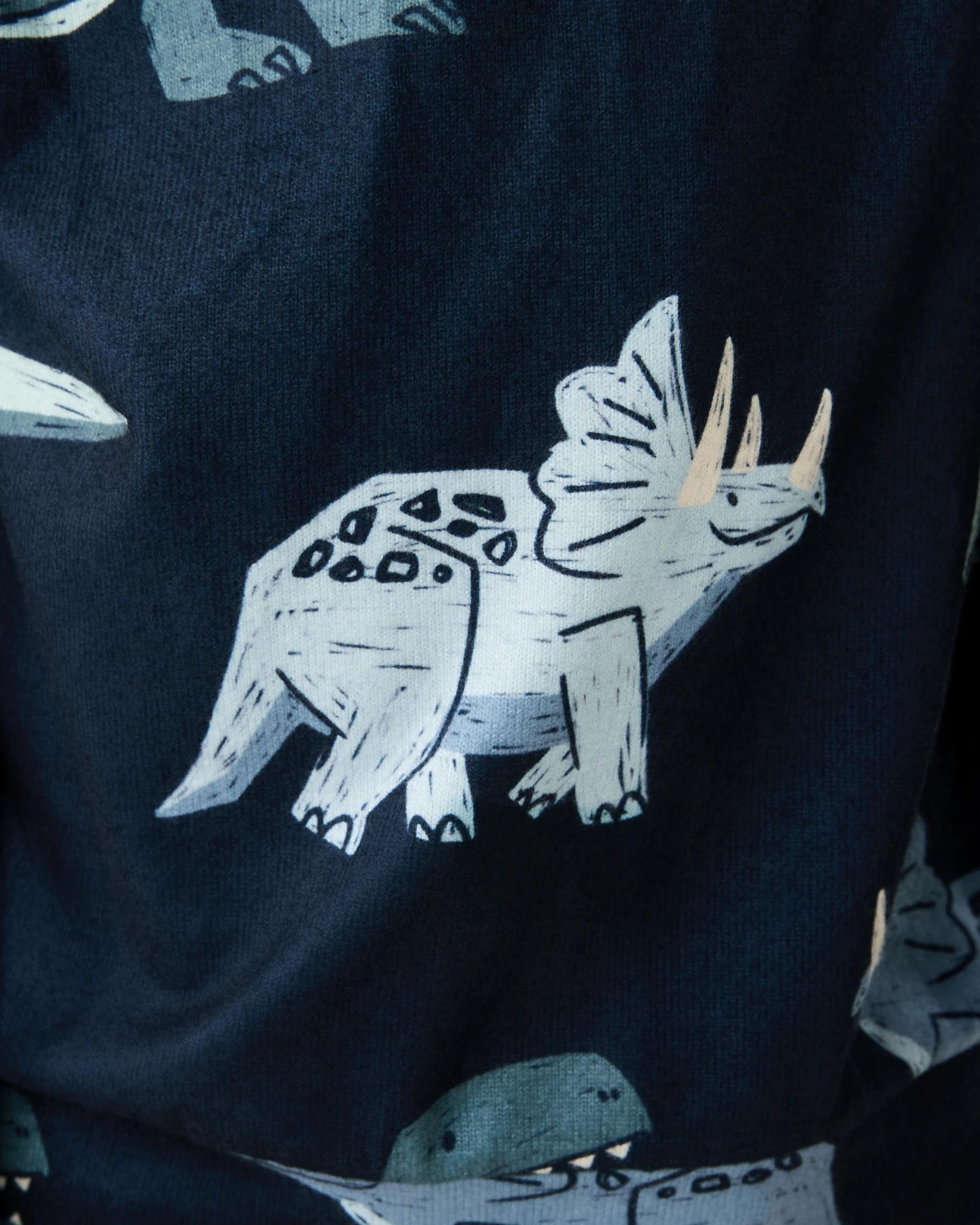 5 Hacci Pyjama Set Nvy Dino, 5 of 5