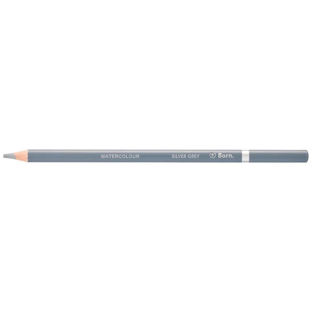 1 Born Premium Watercolour Pencil Silver Grey, 1 of 3