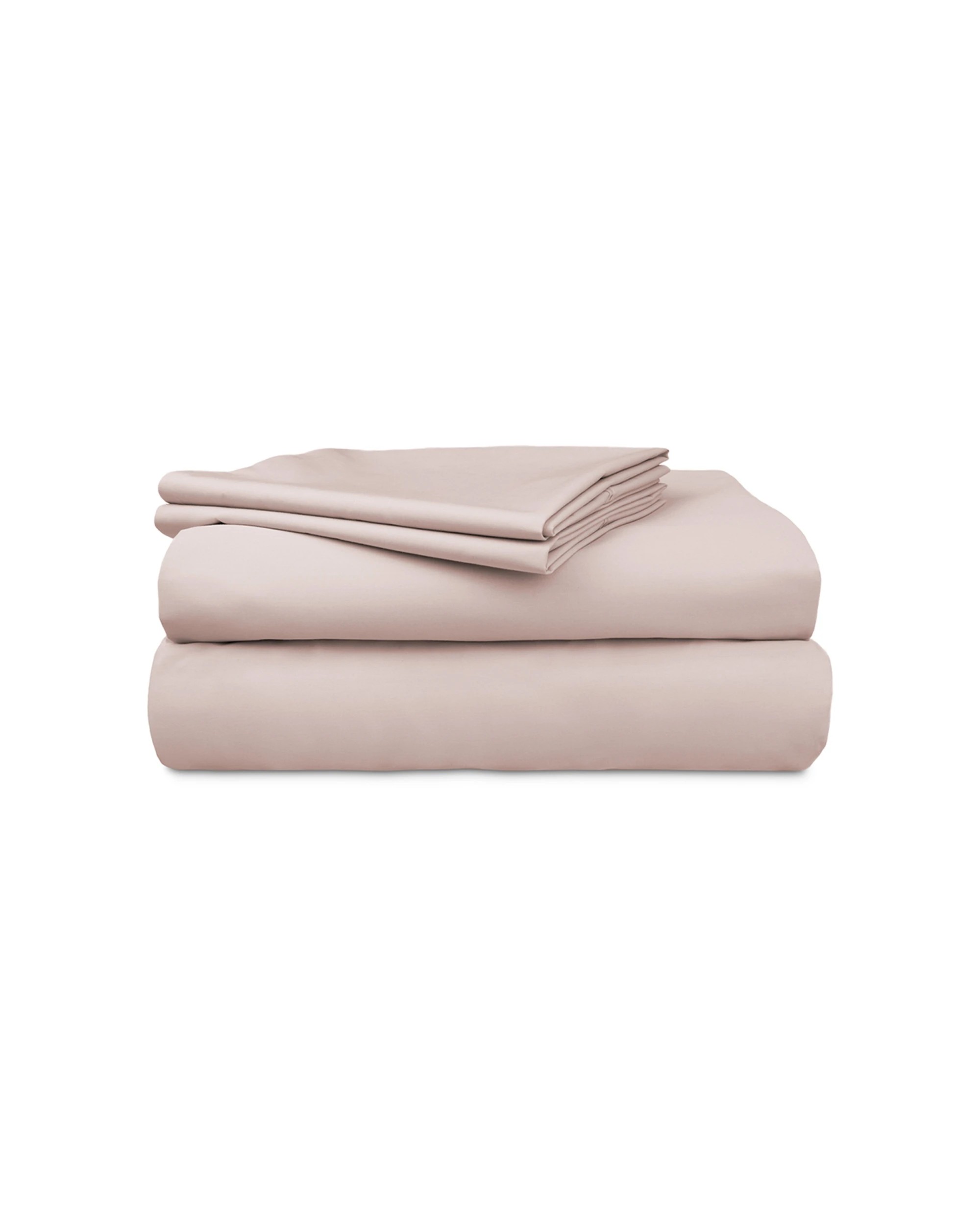 2 Algodon 300TC Cotton Fitted Bedding Bed Sheet Set Blush - King Bed - Pink, 2 of 5