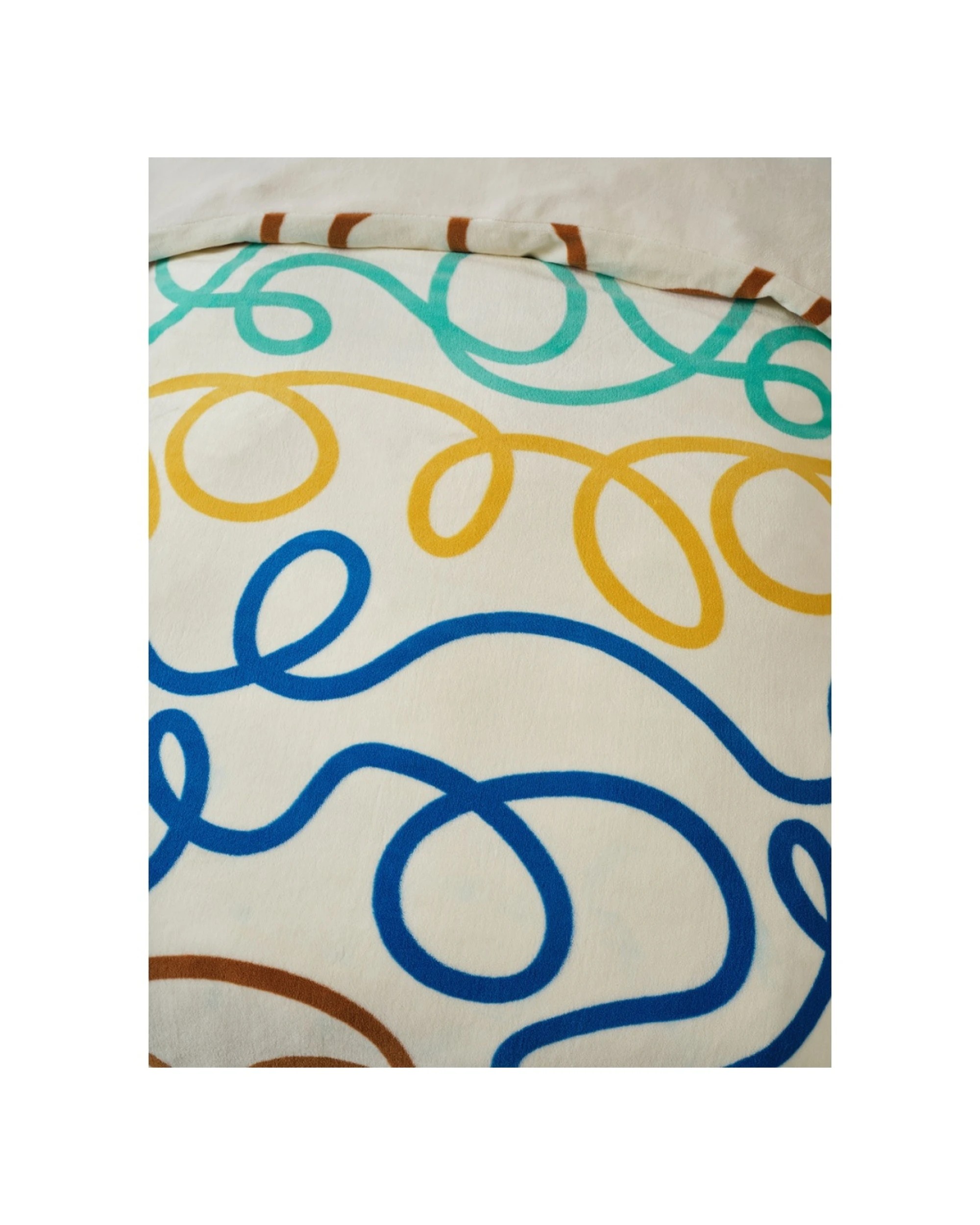 3 Linen House Kids Quilt Cover Home Bedding Set Squiggle - Single Bed - Multi, 3 of 5
