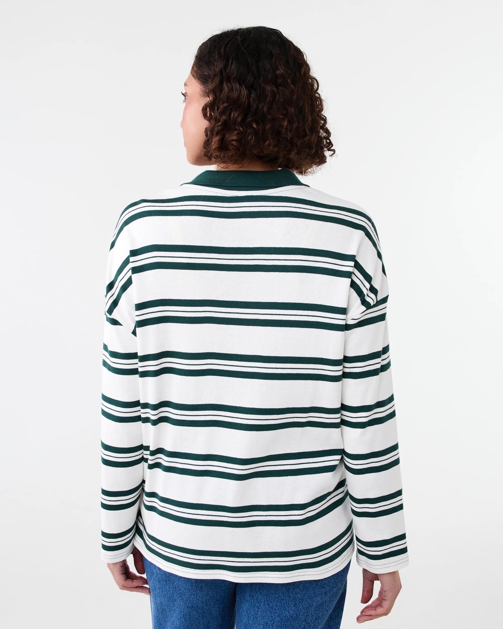 3 Long Sleeve Rugby Top Var Strp, 3 of 6