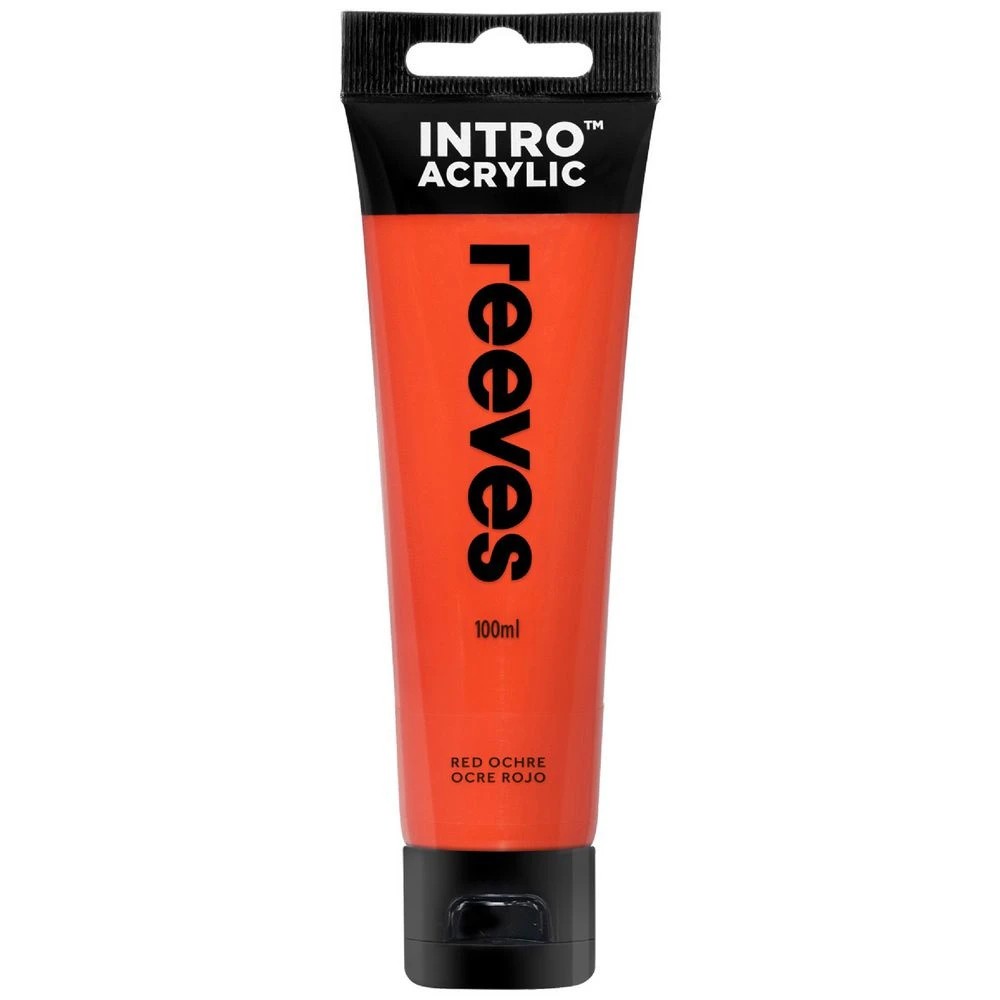 1 Reeves Intro Acrylic Paint 100mL Red Ochre, 1 of 1