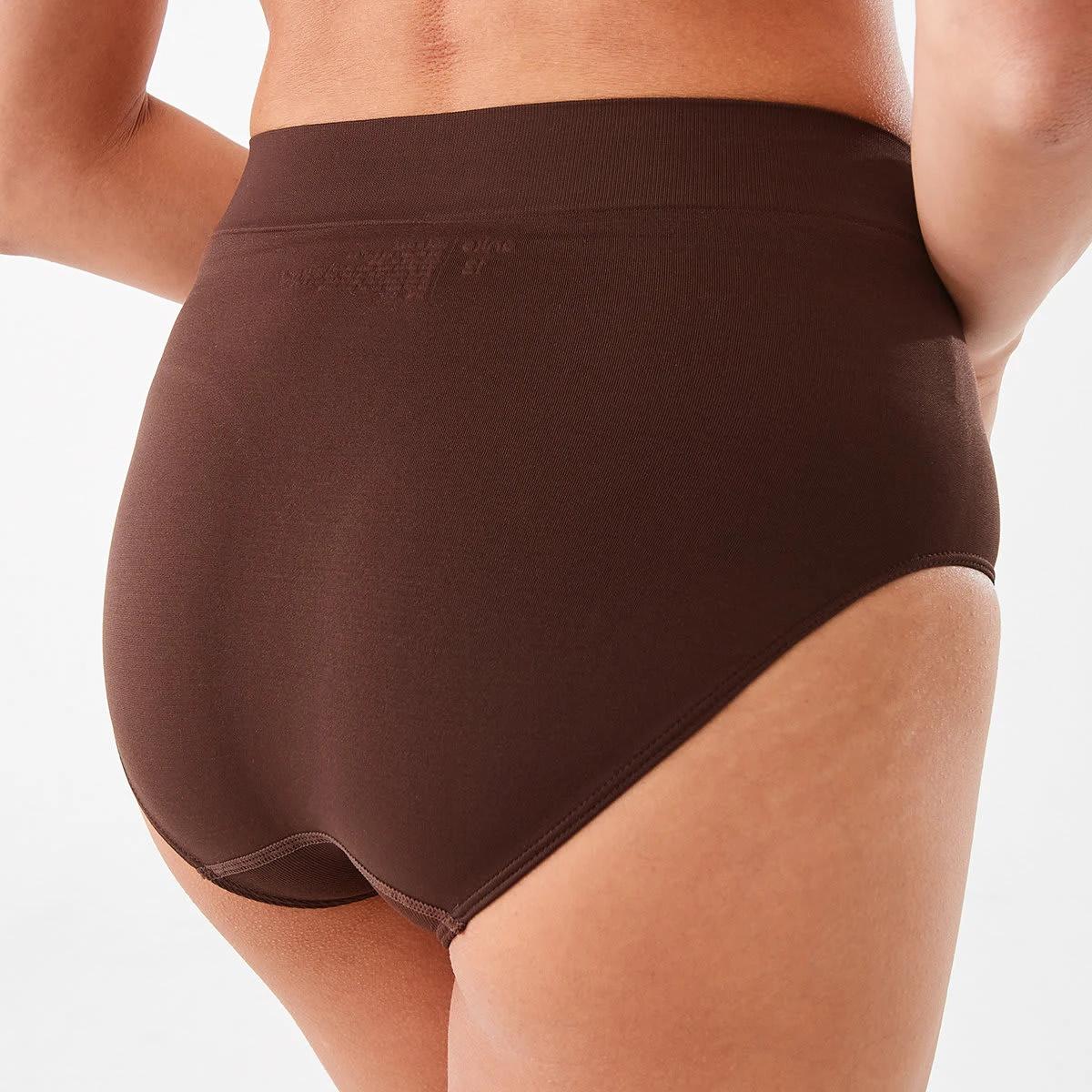 7 3 Pack Ultra Smooth Seamfree Full Briefs LILLY PINK, HYDRANGEA, CHOCOLATE FUDGE, 7 of 8