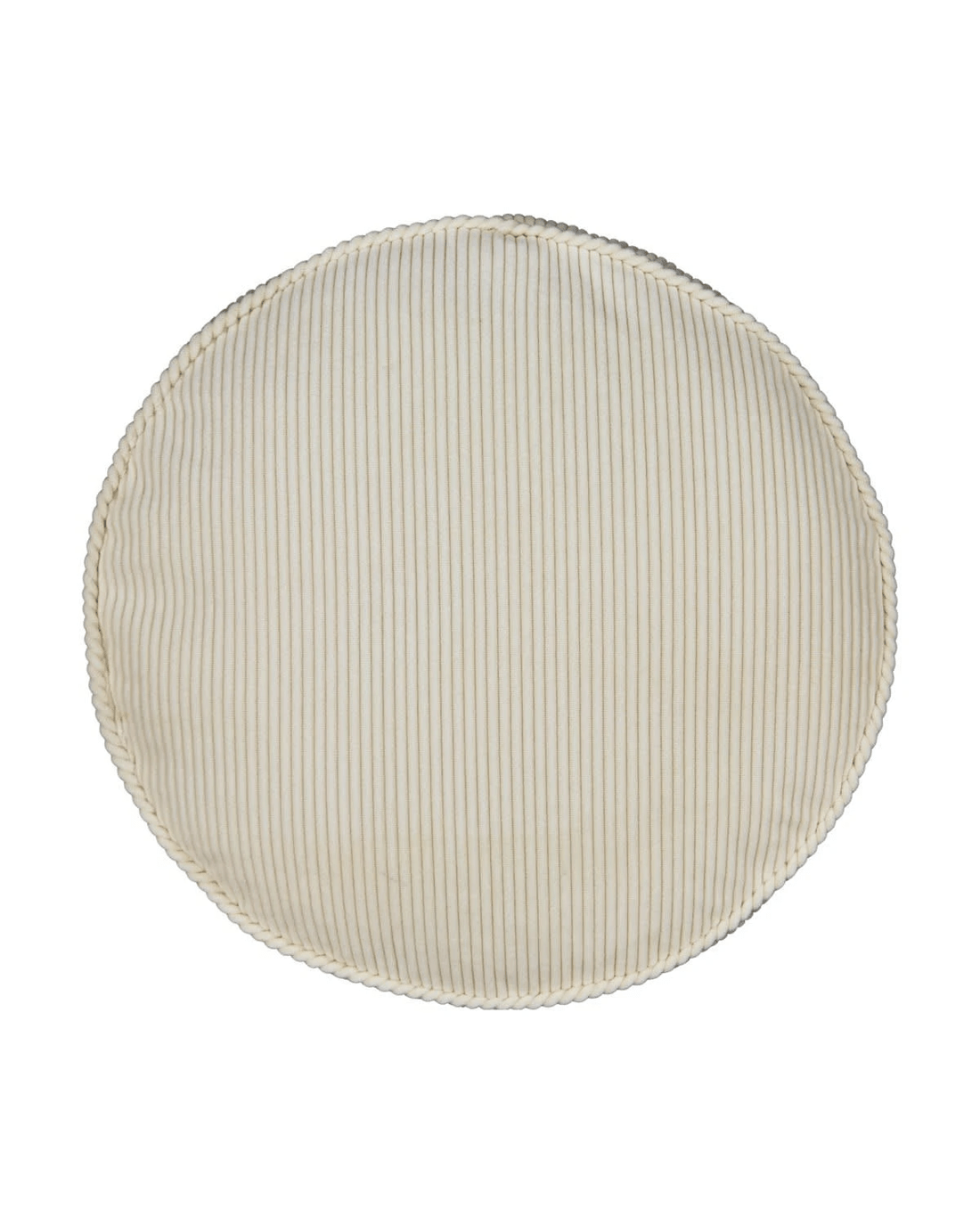 3 Corduroy Round Cushion - Beige, 3 of 5