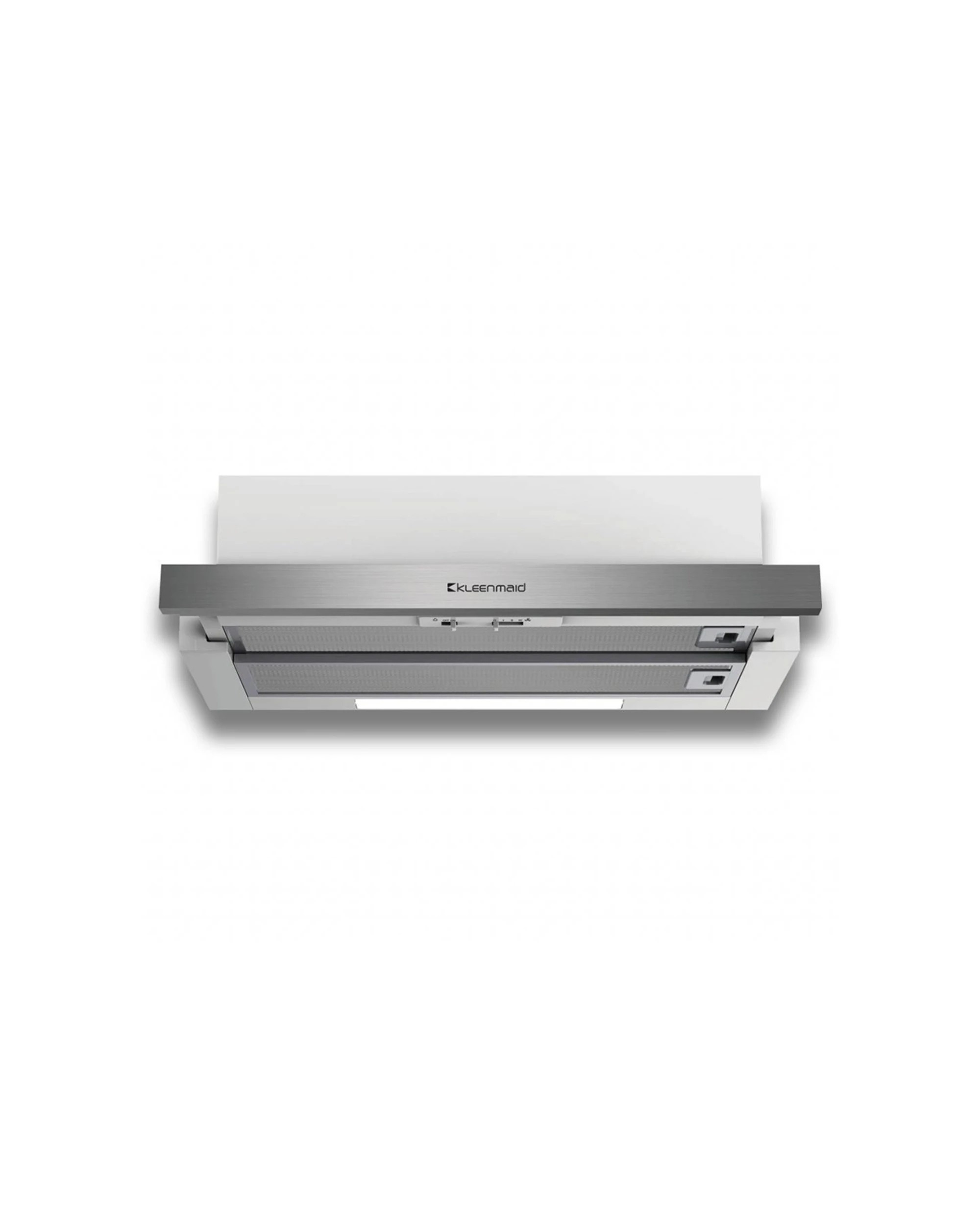 1 Kleenmaid Slide Out Reversible Vent Rangehood 60cm with Twin Motors Exhuast - Silver, 1 of 4