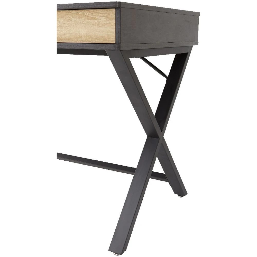 6 Otto Lindenberg Woodgrain Desk 1400mm Black Desks, Tables and Workstations, 6 of 10