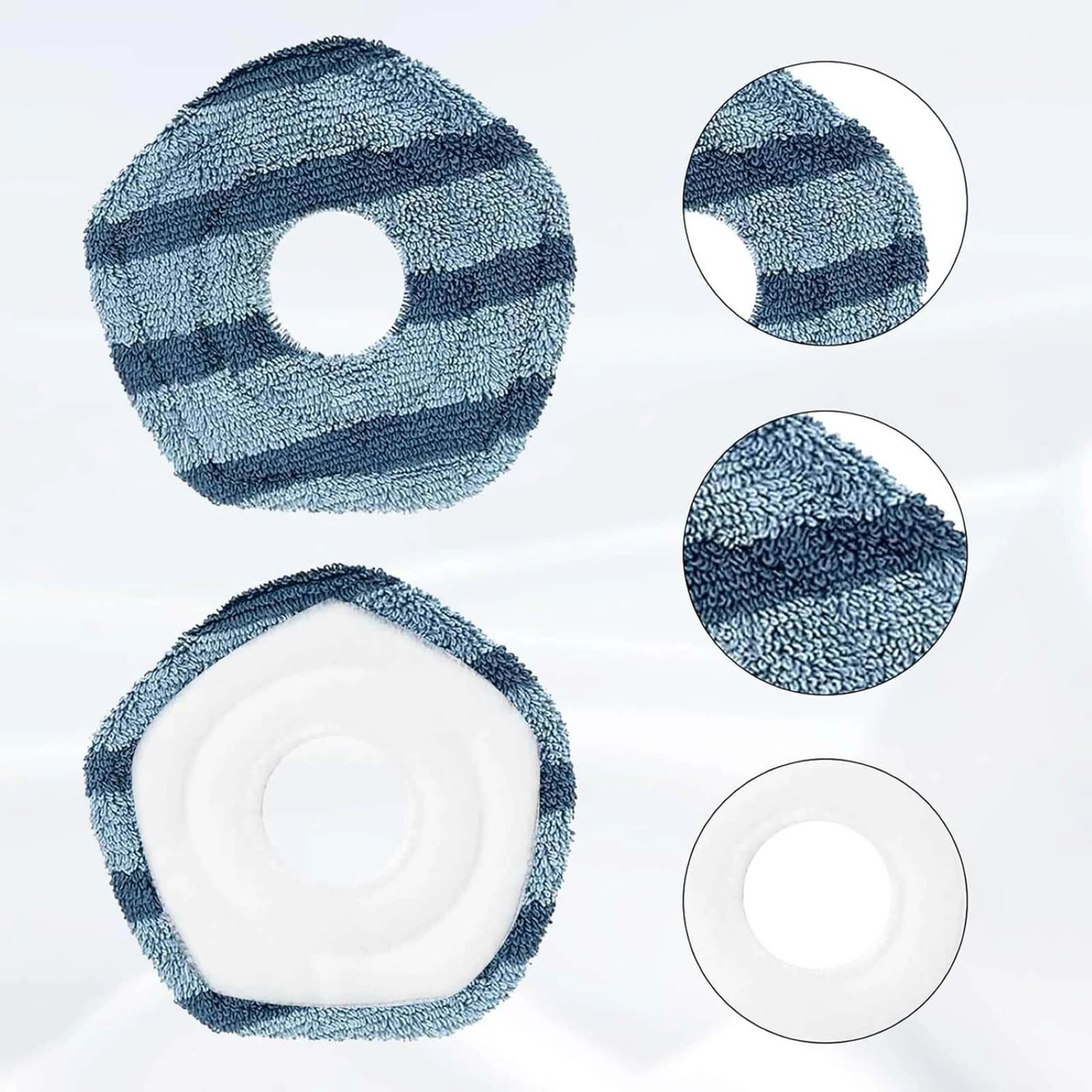3 Hygieia 12 Pack Washable Microfibre Mopping Cloths For Eufy X10 Pro Omni & X9 Pro - Grey, 3 of 4