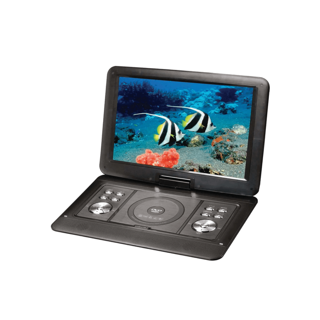 1 Lenoxx 15.4" Swivel Portable DVD Player & Screen, Rechargeable Entertainment, 1 of 7