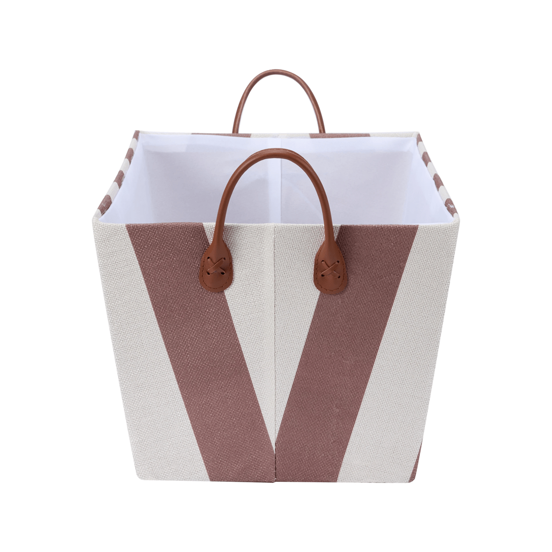 2 Tapered Basket - Chocolate Stripe, 2 of 5