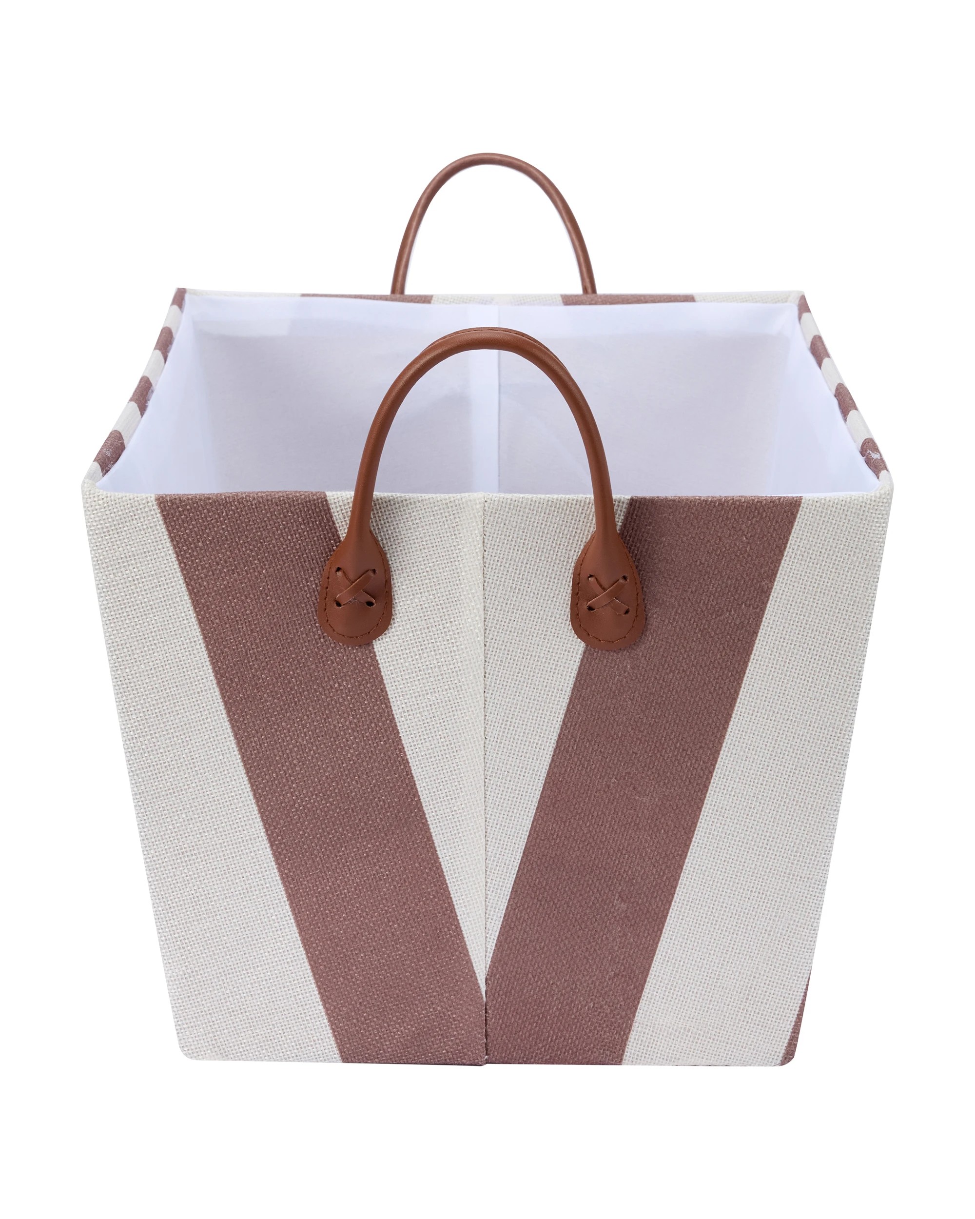 2 Tapered Basket - Chocolate Stripe, 2 of 5