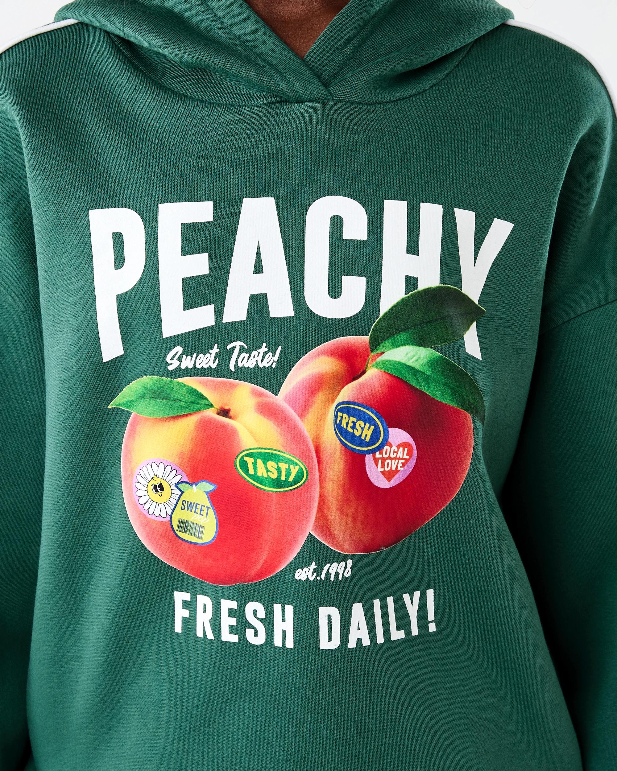 4 Oversized Hoodie Grn Peach, 4 of 8