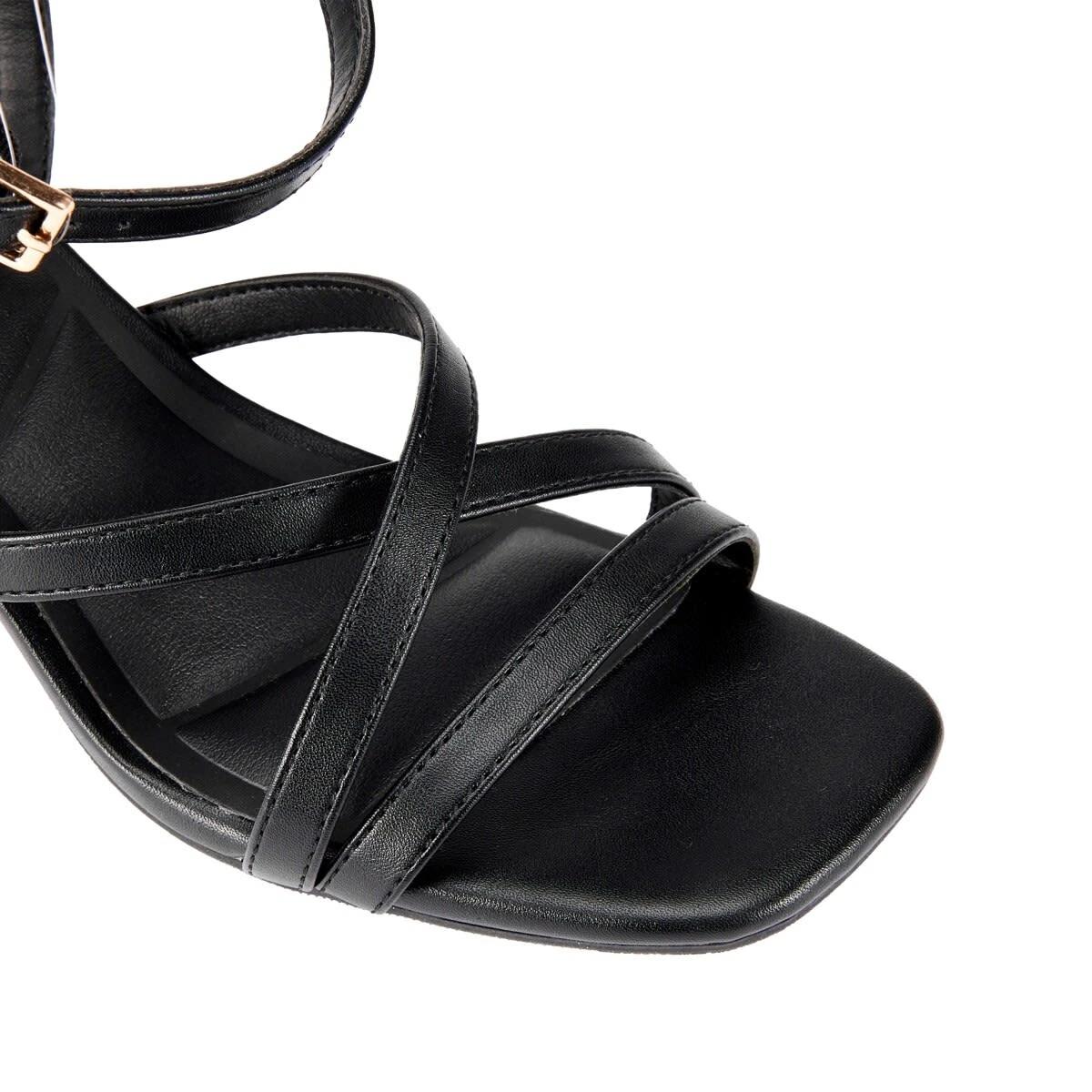 4 Dress Strappy Heels BLACK, 4 of 4