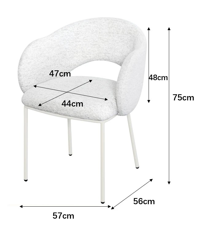9 Archie Dining Chair - Grey, 9 of 9