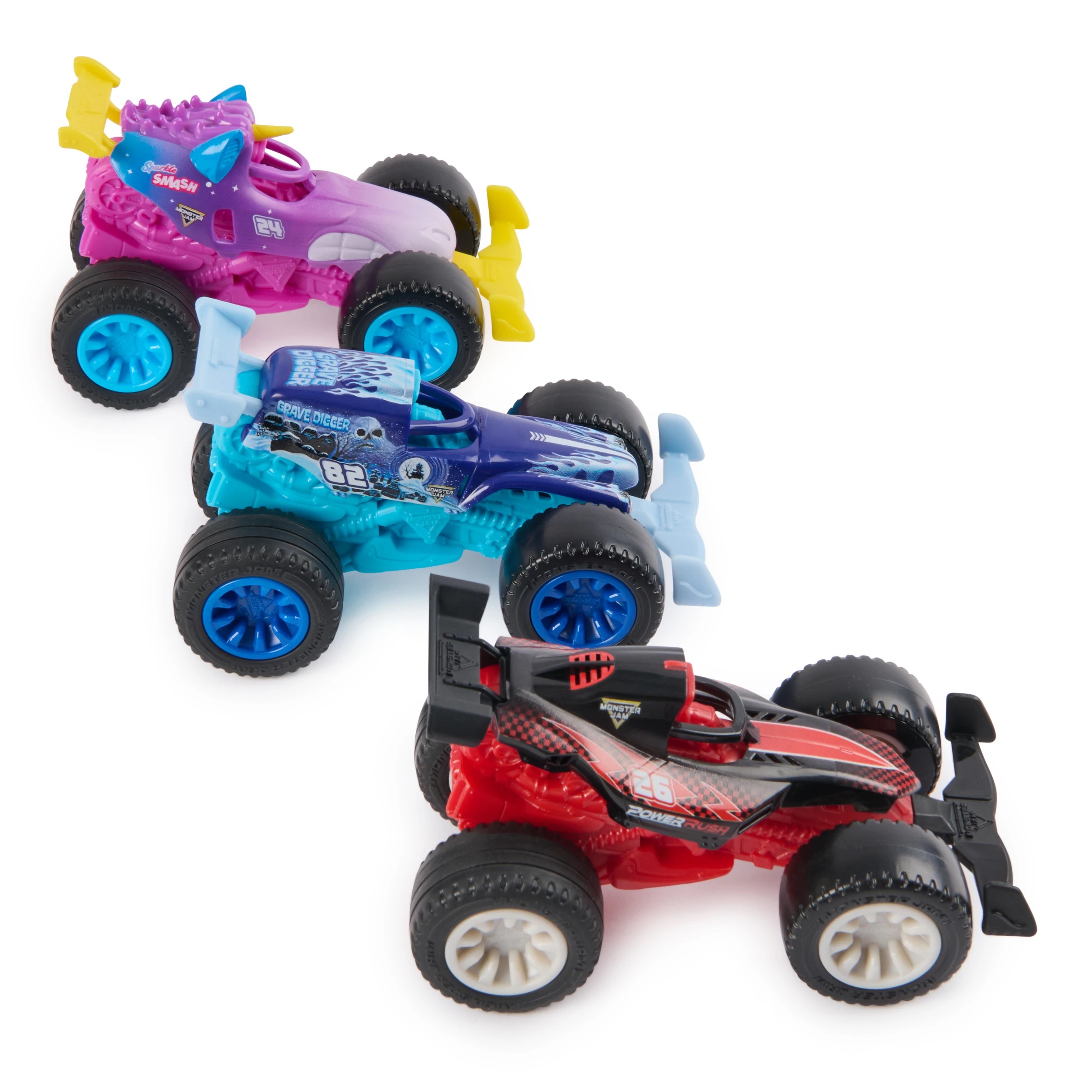 2 Monster Jam Monster Motors 1:64 Rev Up Monster Truck - Assorted - Multi, 2 of 5