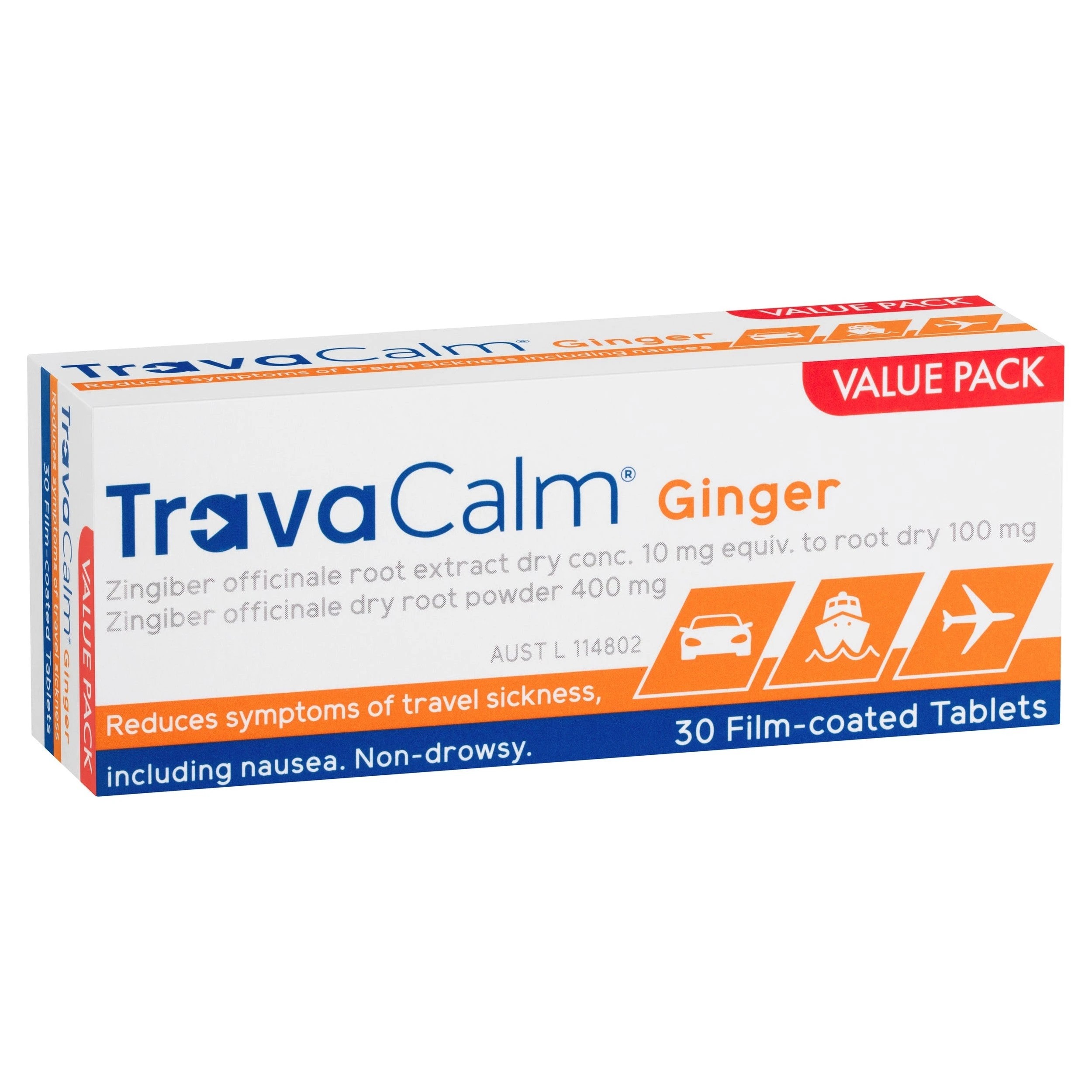 1 Travacalm Ginger 30 Tablets, 1 of 2