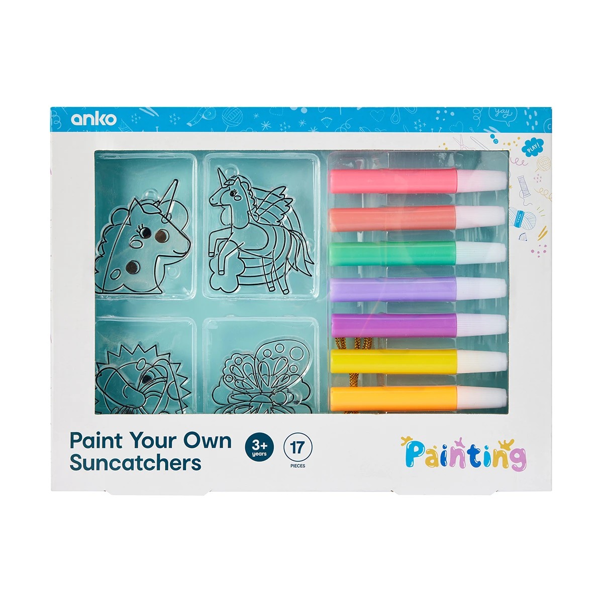1 17 Piece Paint Your Own Suncatchers, 1 of 10