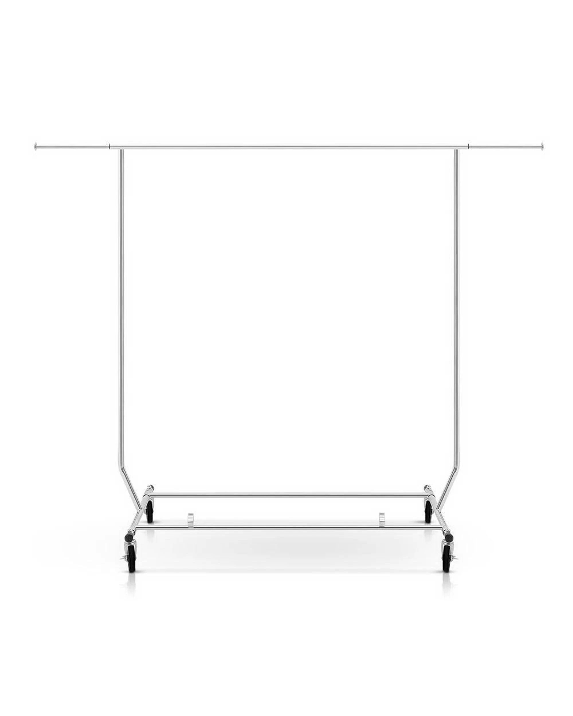 3 Artiss Clothes Rack Airer Rail Coat Stand Adjustable Hanger Garment Rack Portable Heavy Duty Wheels Anti Slip - Silver, 3 of 7