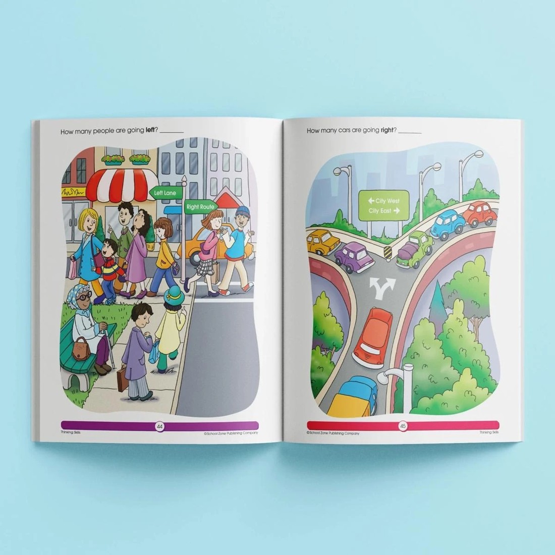 4 School Zone A Get Ready Book: Thinking Skills - Book, 4 of 5