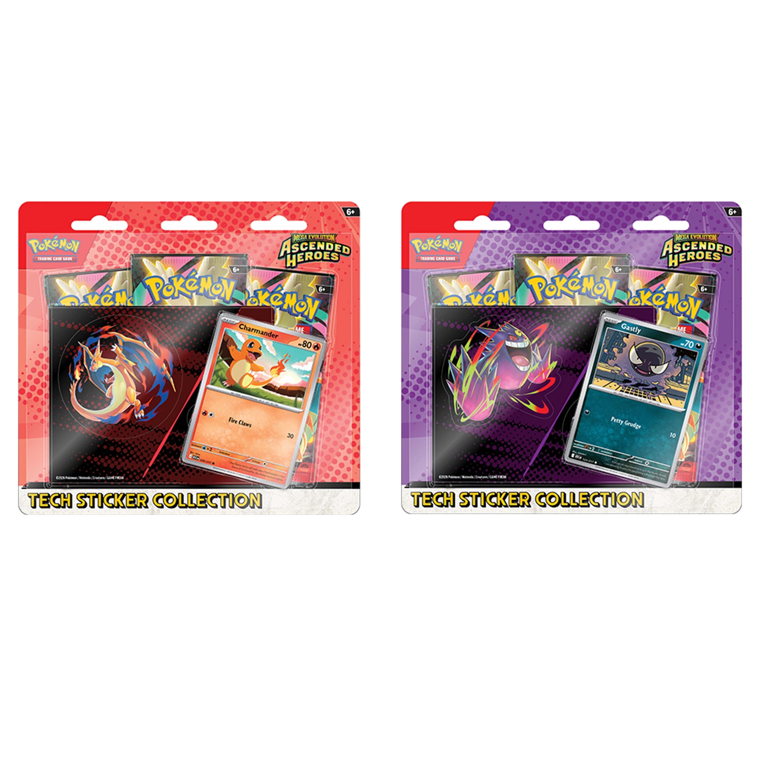 1 Pokemon Trading Card Game: Mega Evolution Ascended Heroes Tech Sticker Collection - Assorted, 1 of 6