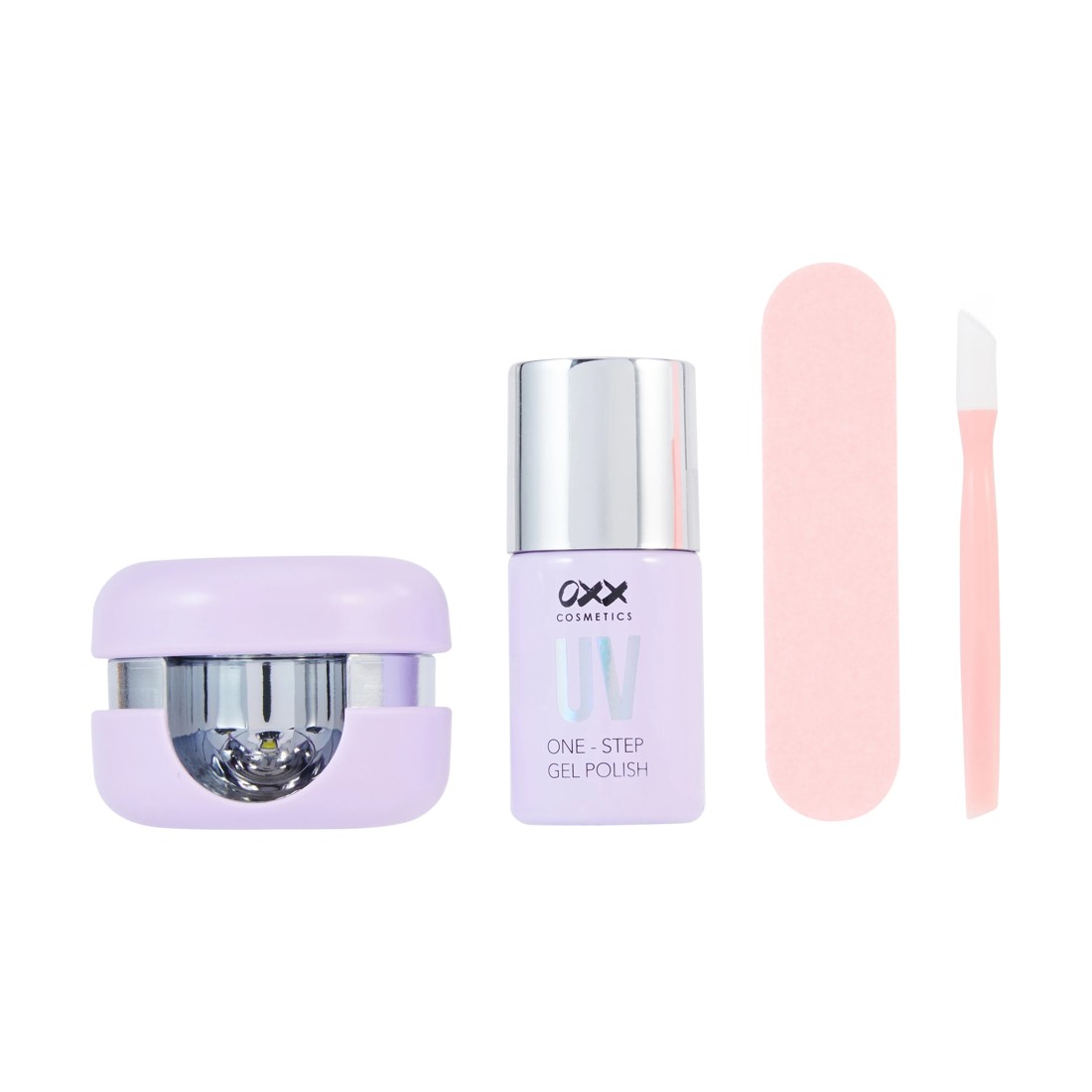 2 OXX Cosmetics UV Gel One-Step Gel Polish Kit - Lilac, 2 of 8