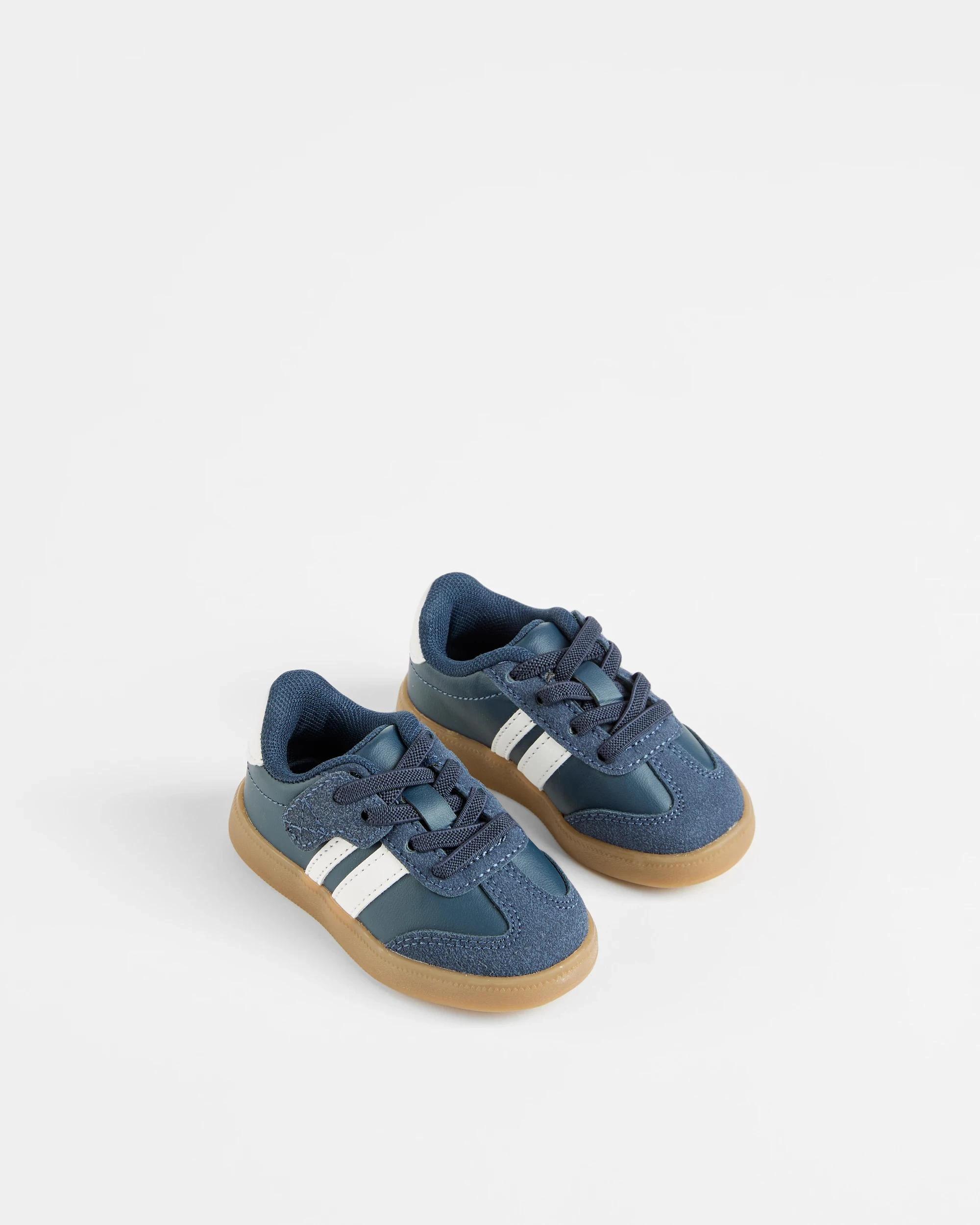 3 Target Baby Baby Boys First Walker Sneaker - Canterbury NAVY, 3 of 3