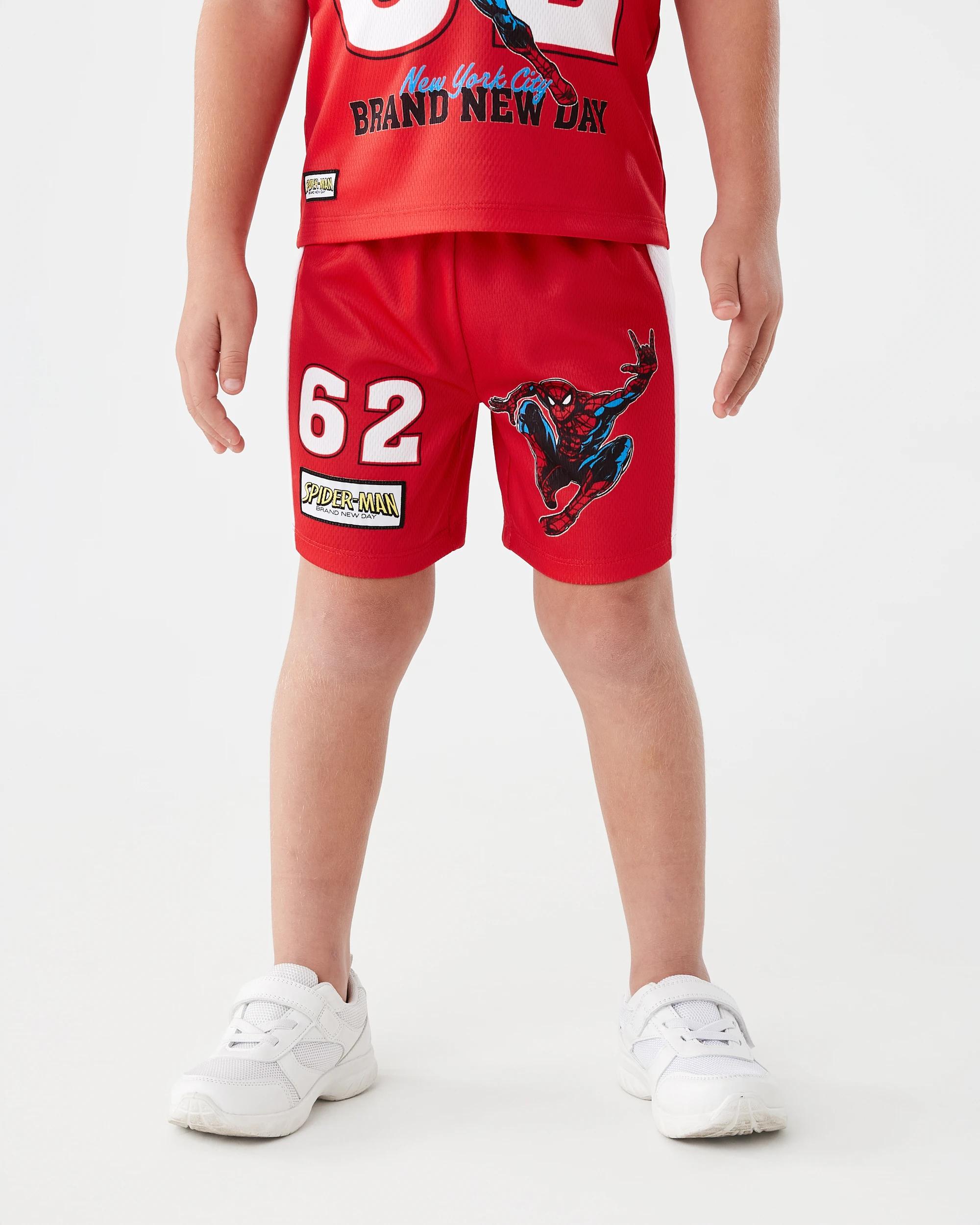 1 Spider-Man License Mesh Shorts Spiderman, 1 of 8