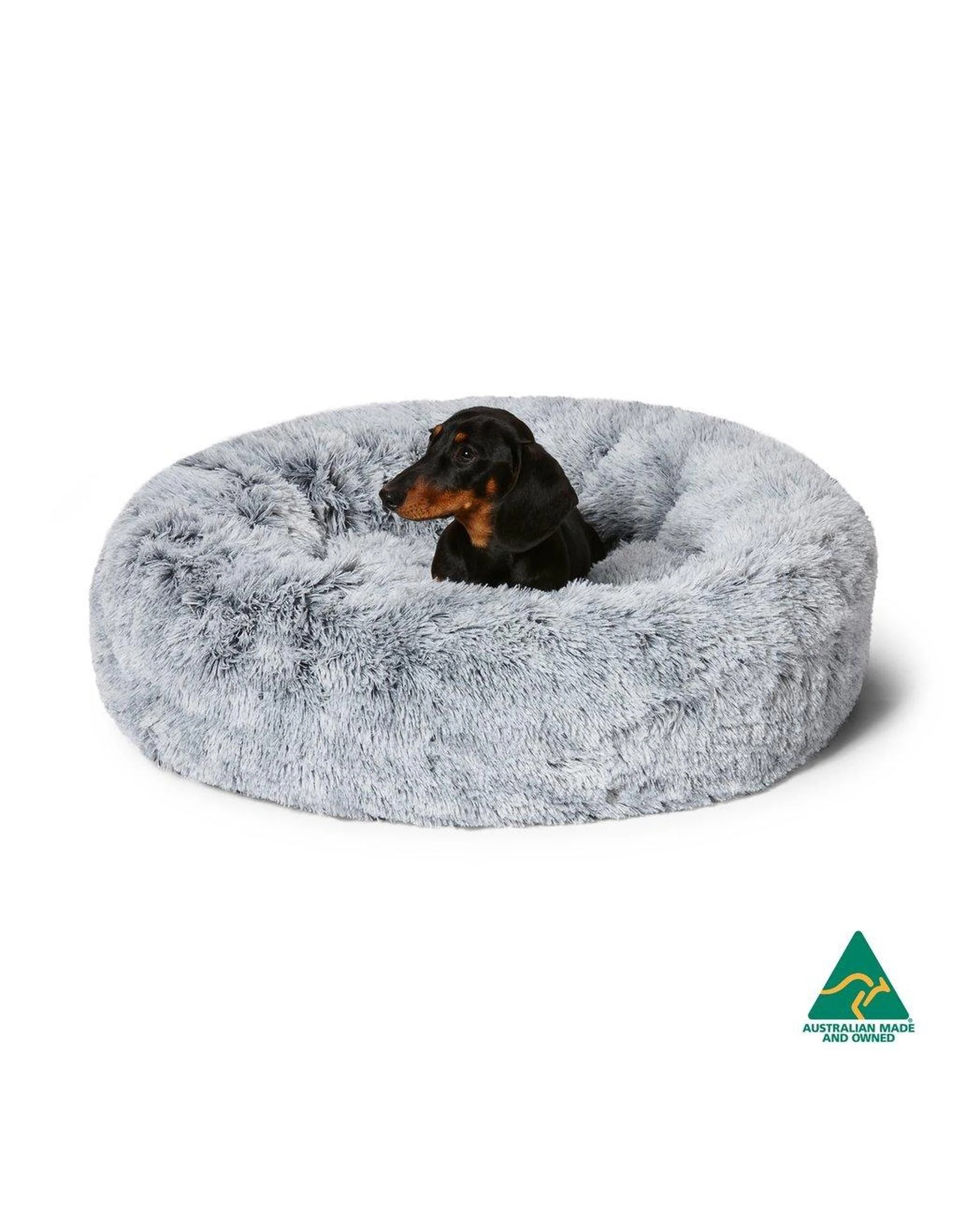 3 Snooza Calming Soothing Cuddler Dog Bed Silver Medium, 3 of 5