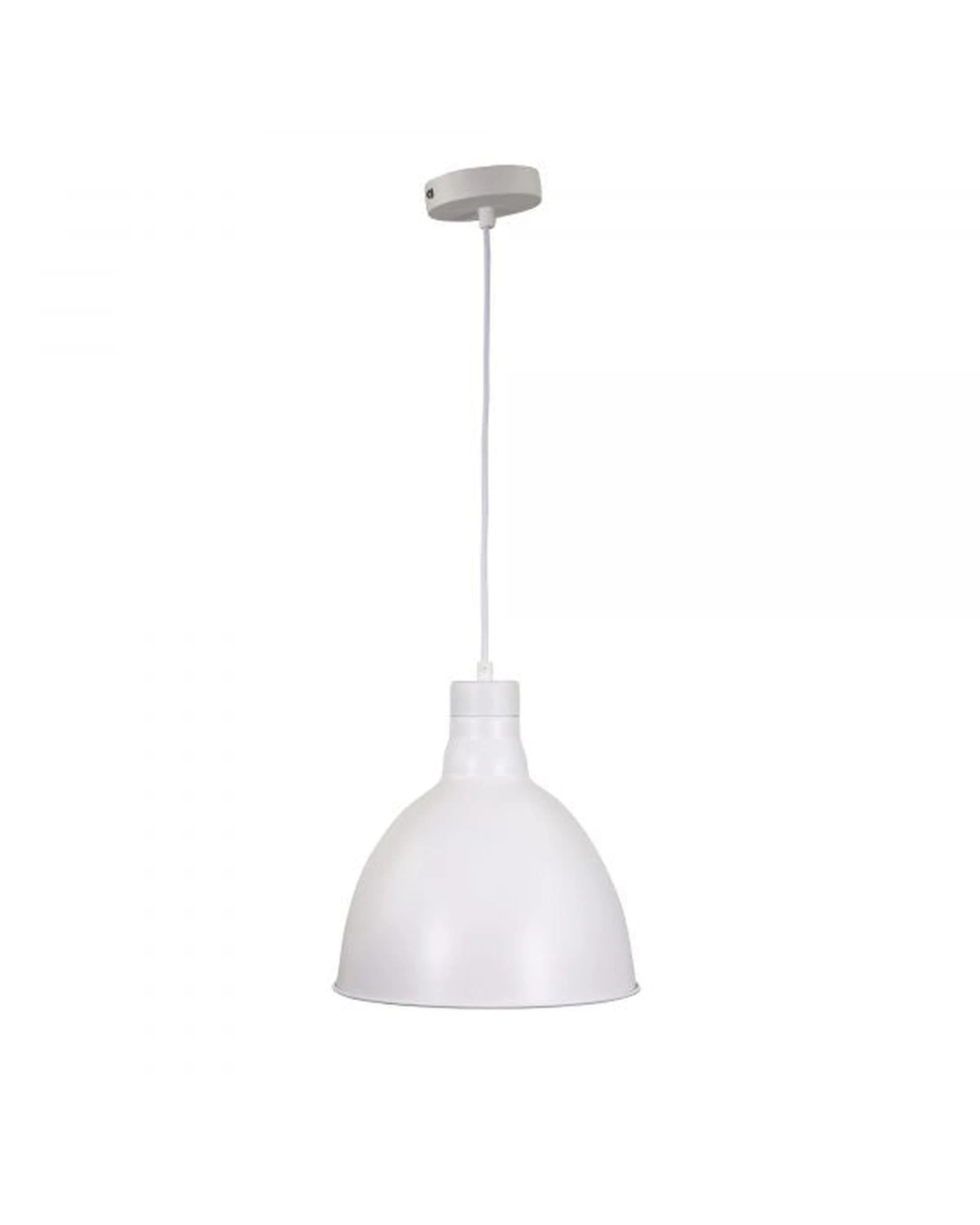 4 Oriel Dawson 25cm White Barn-Style Metal Shade (E27)
 - white, 4 of 4